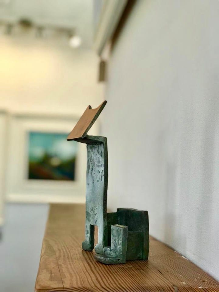 Seamus Connolly Bronze Cat Kilbaha Gallery