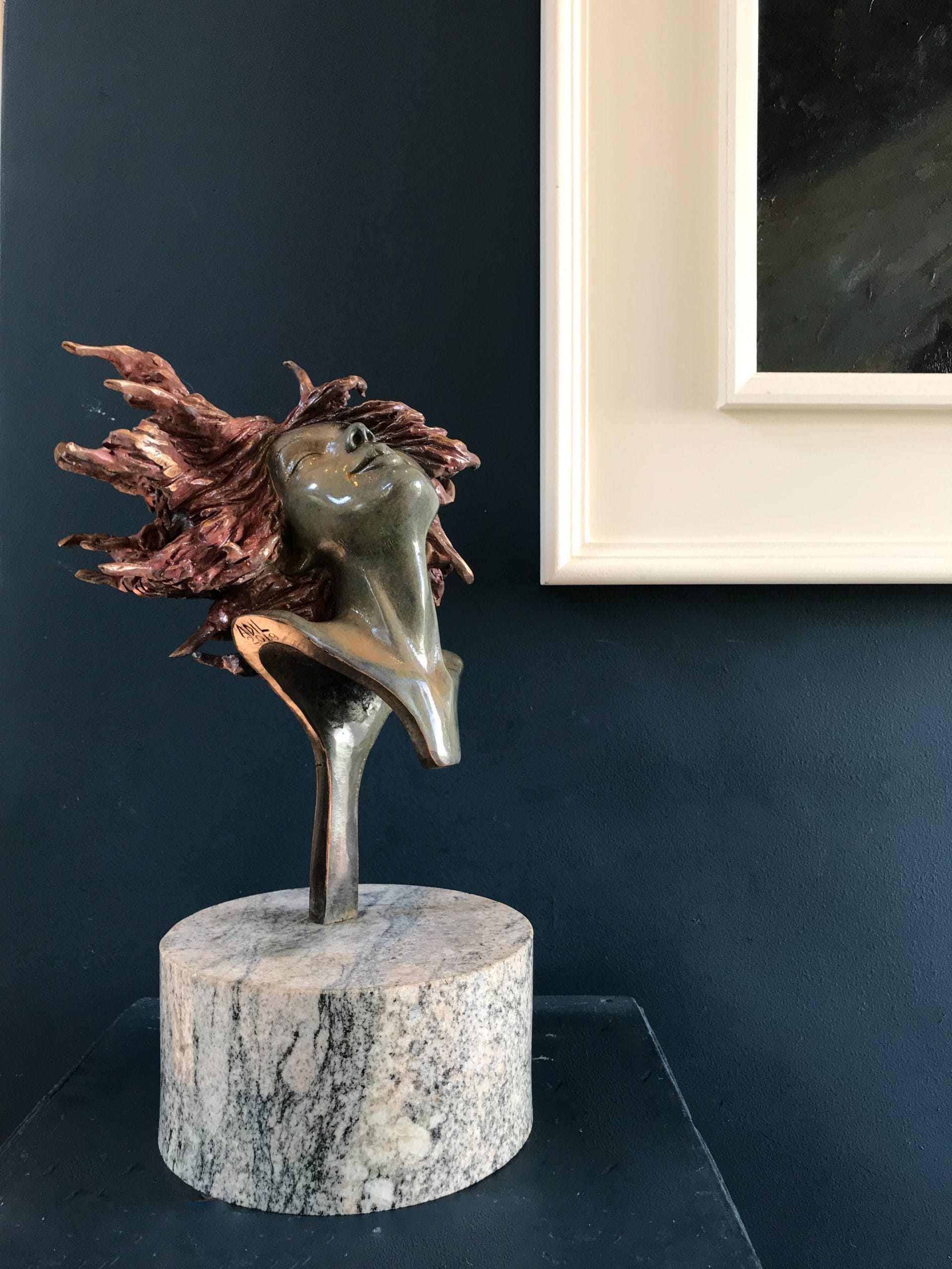 Adil Vezir 'Windswept' in bronze Kilbaha Gallery