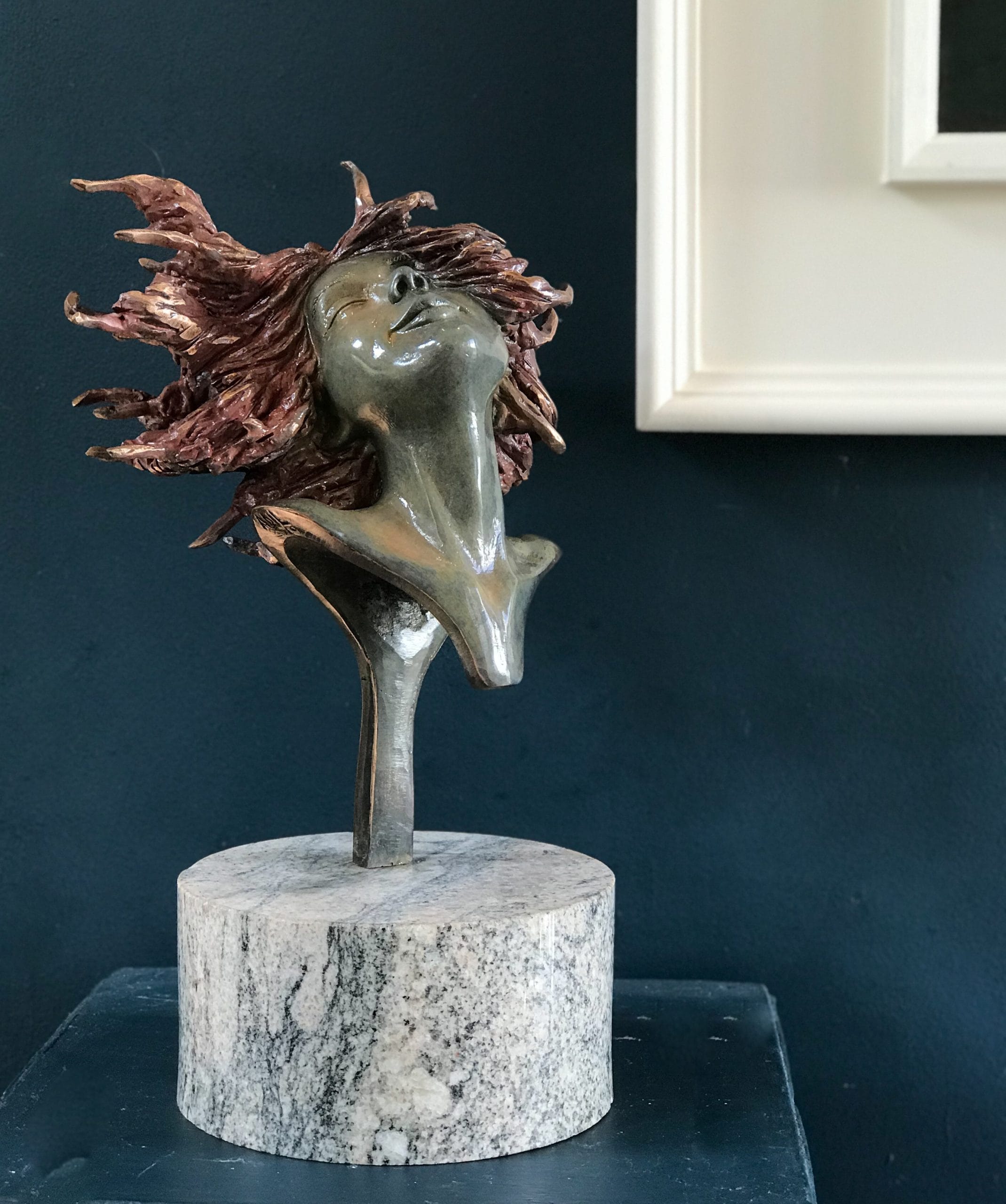 Adil Vezir 'Windswept' in bronze Kilbaha Gallery