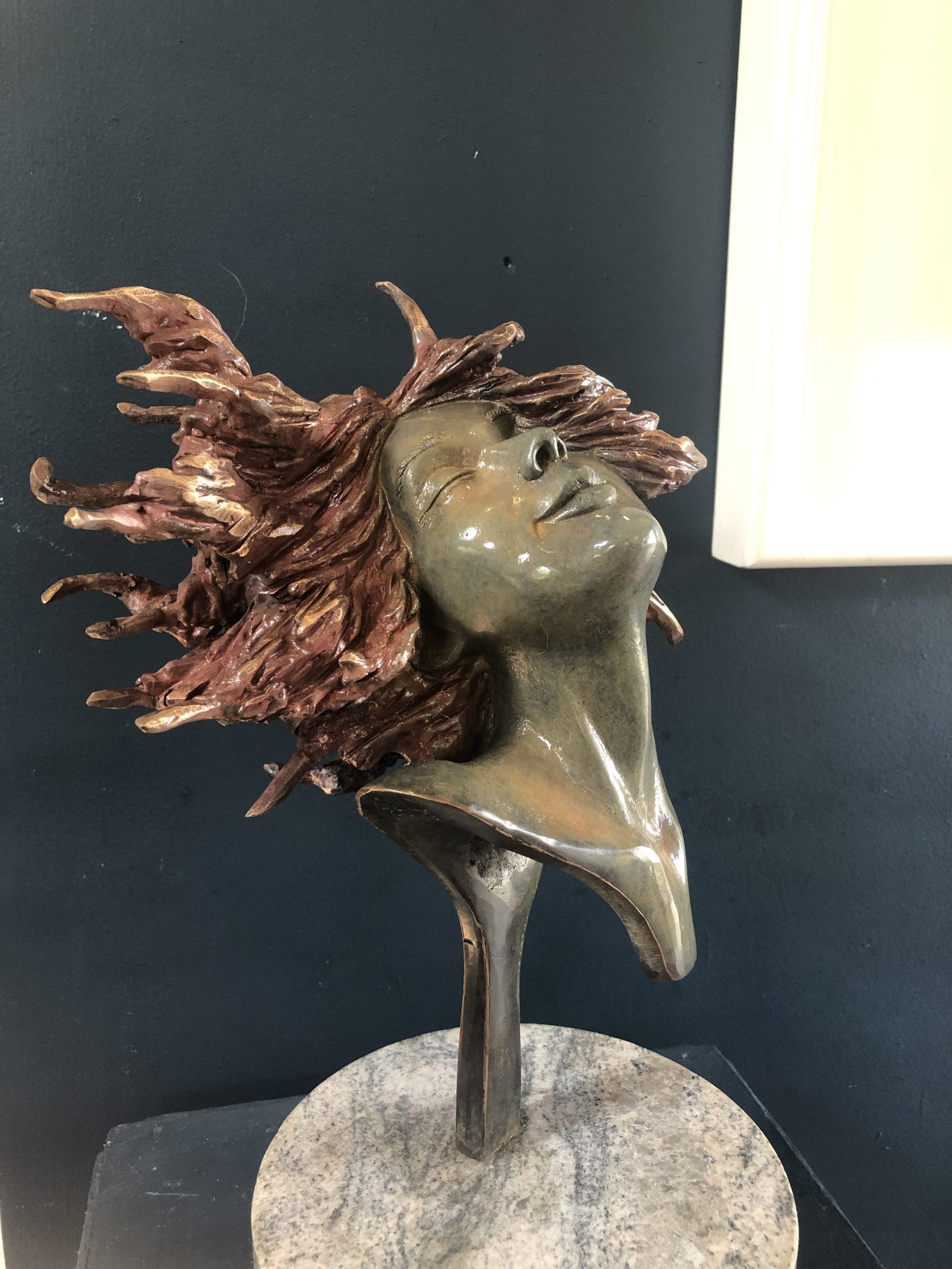 Adil Vezir 'Windswept' in bronze Kilbaha Gallery