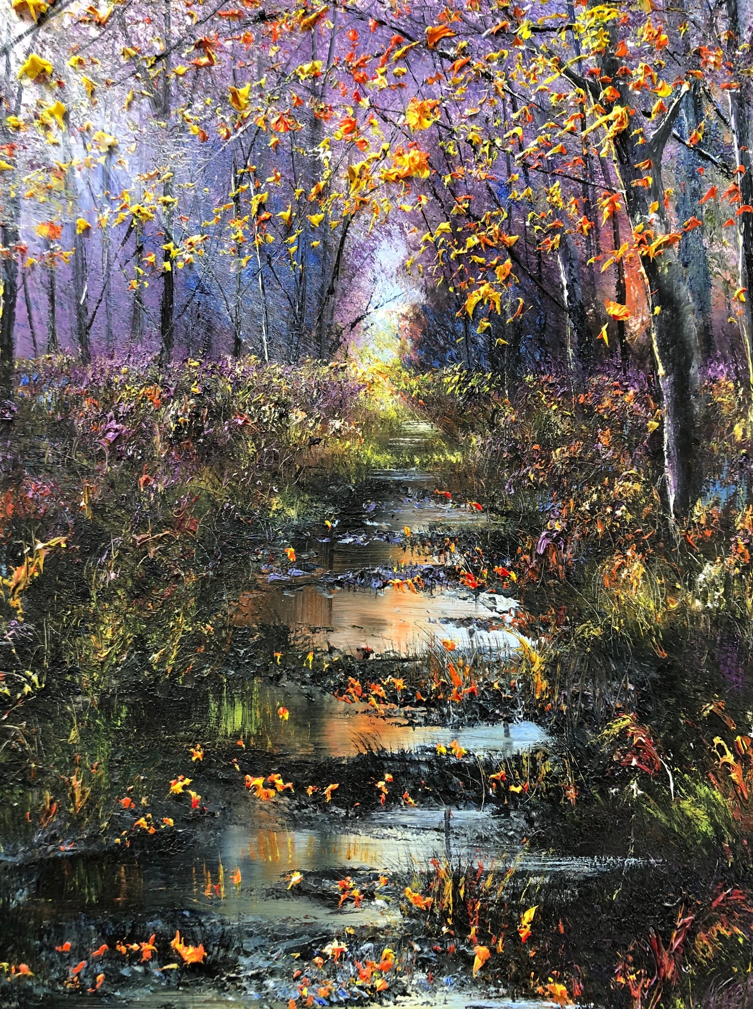 Late Autumn Woodland by Mark Eldred for Kilbaha Gallery