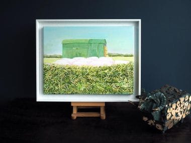 Green Barn and Pink Bales, Breaghva, Newtown, Co. Clare, (2020).