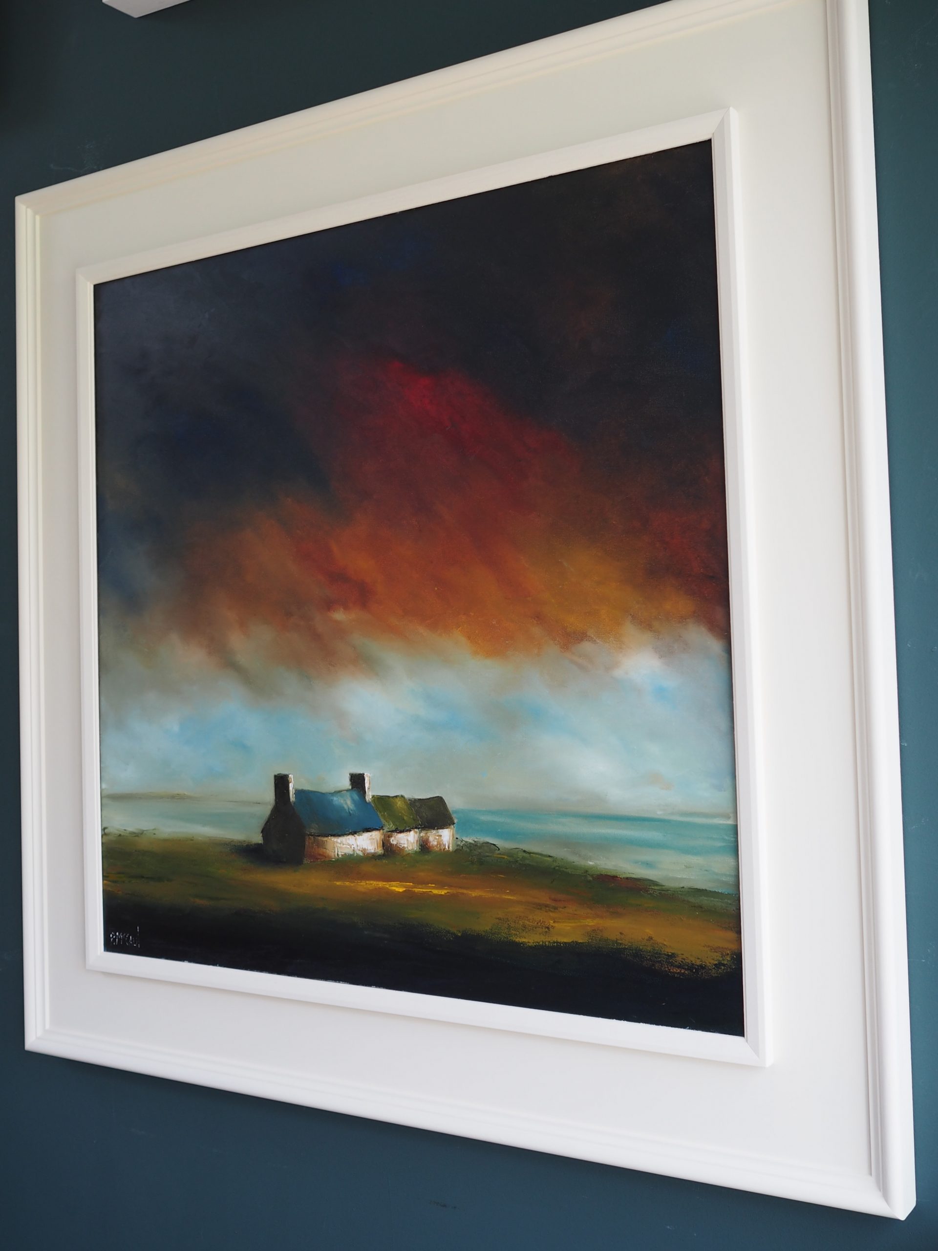 A Gentle Life cottage oil painting by Padraig McCaul Kilbaha Gallery Irish Art Clare