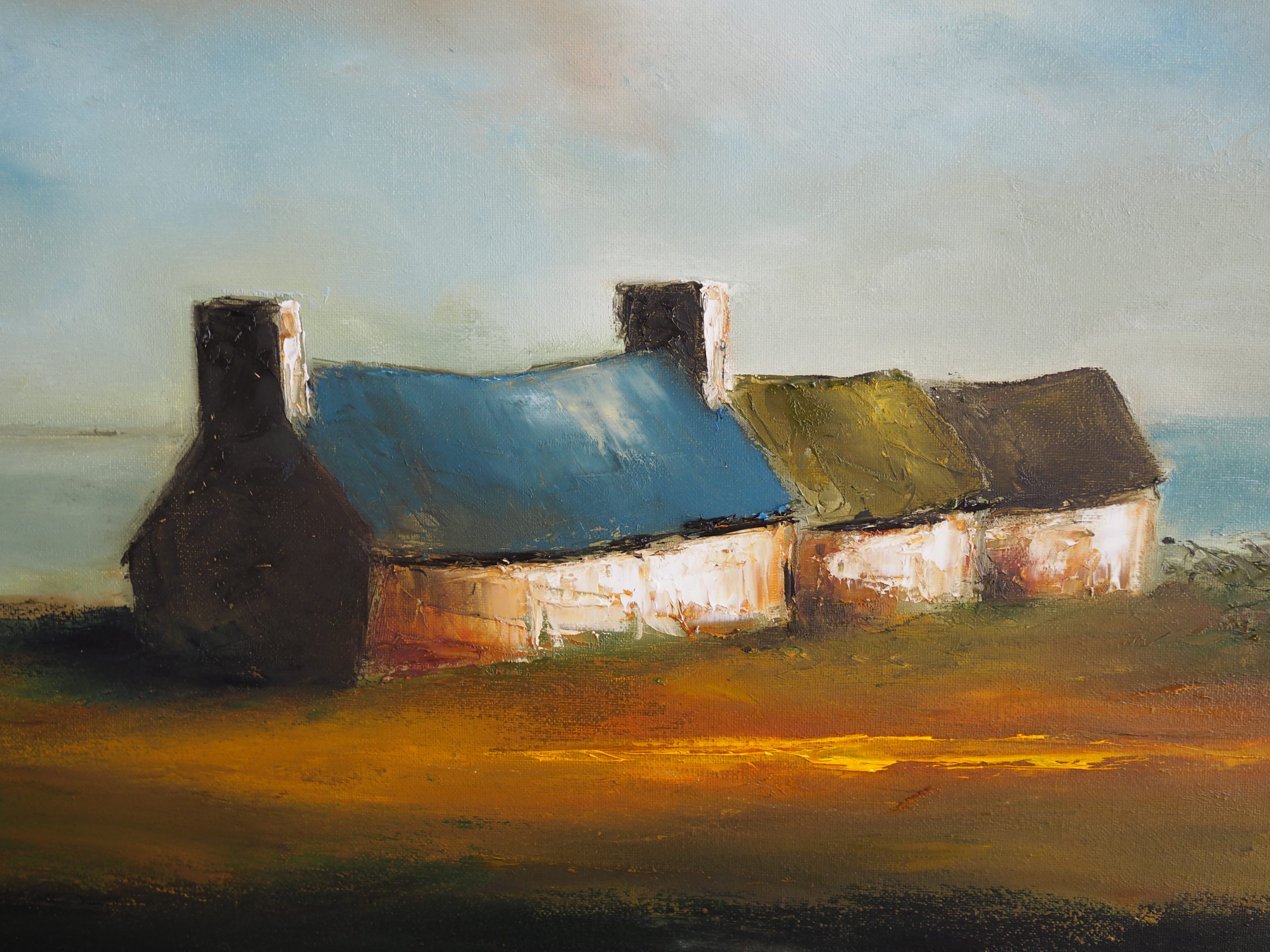 cottage by Padraig McCaul Irish art Kilbaha Gallery