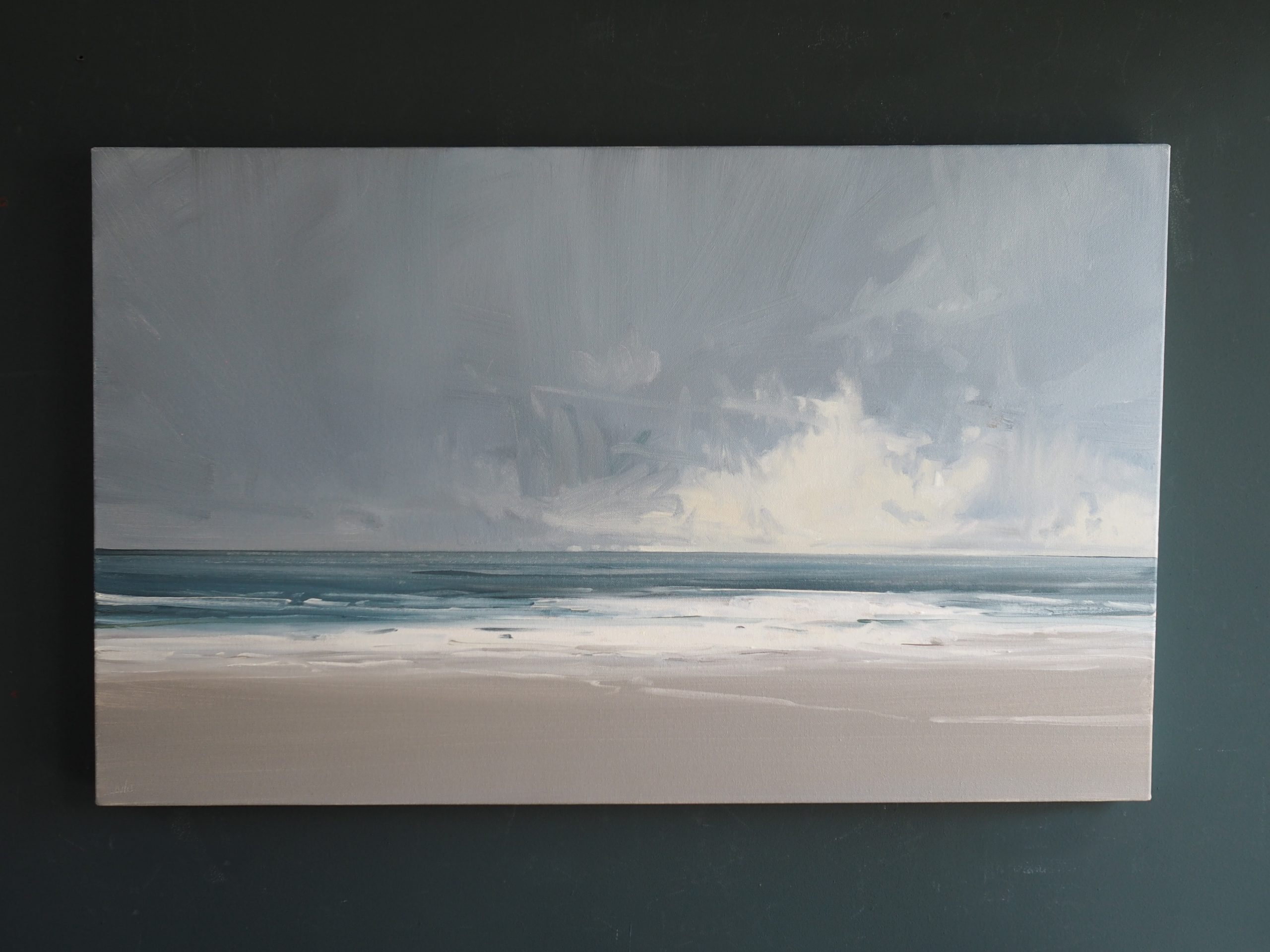 Another Storm Kaye Maahs oil painting seascape Kilbaha Gallery Irish art
