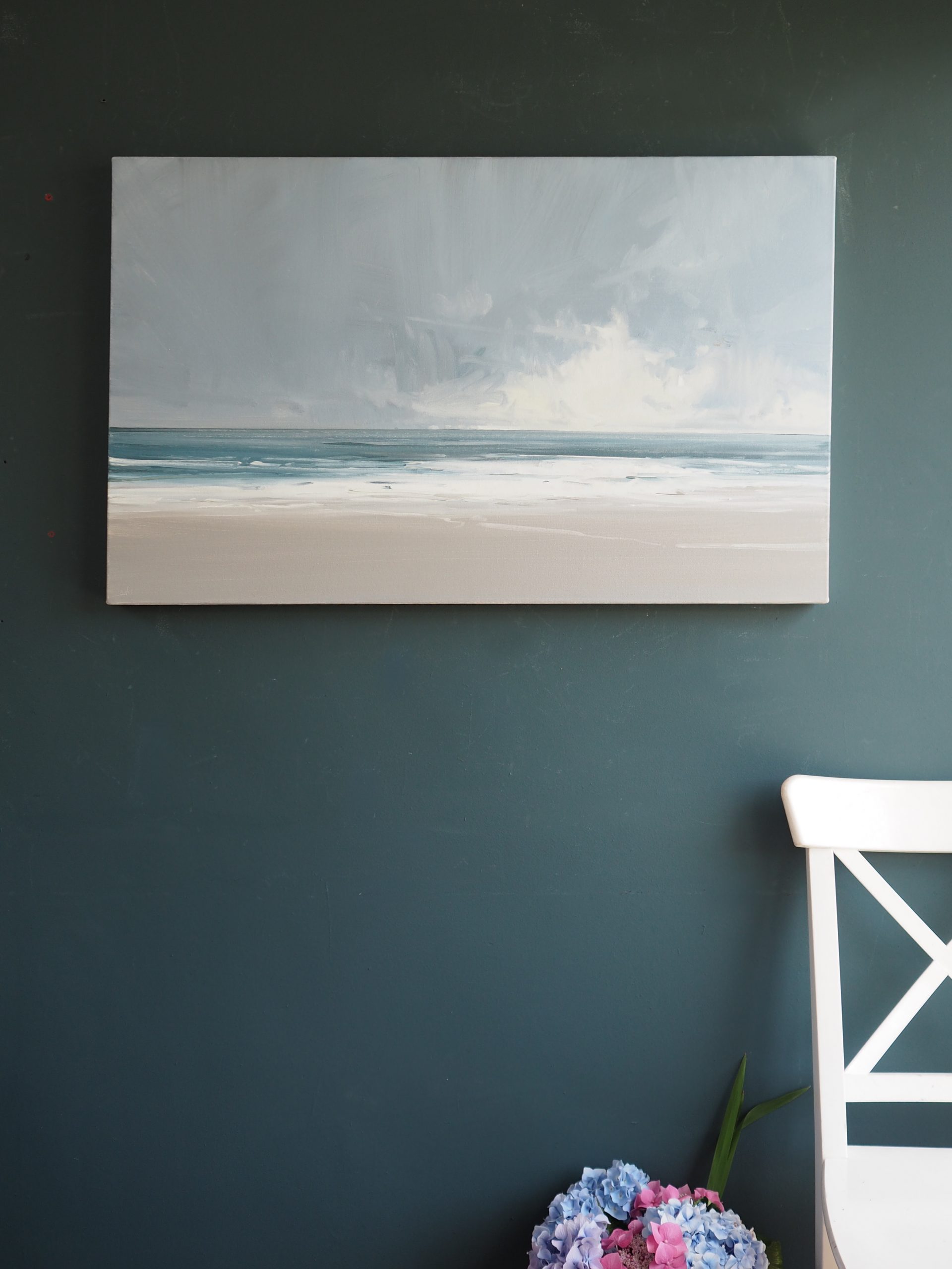 Another Storm Kaye Maahs oil painting seascape Kilbaha Gallery Irish art