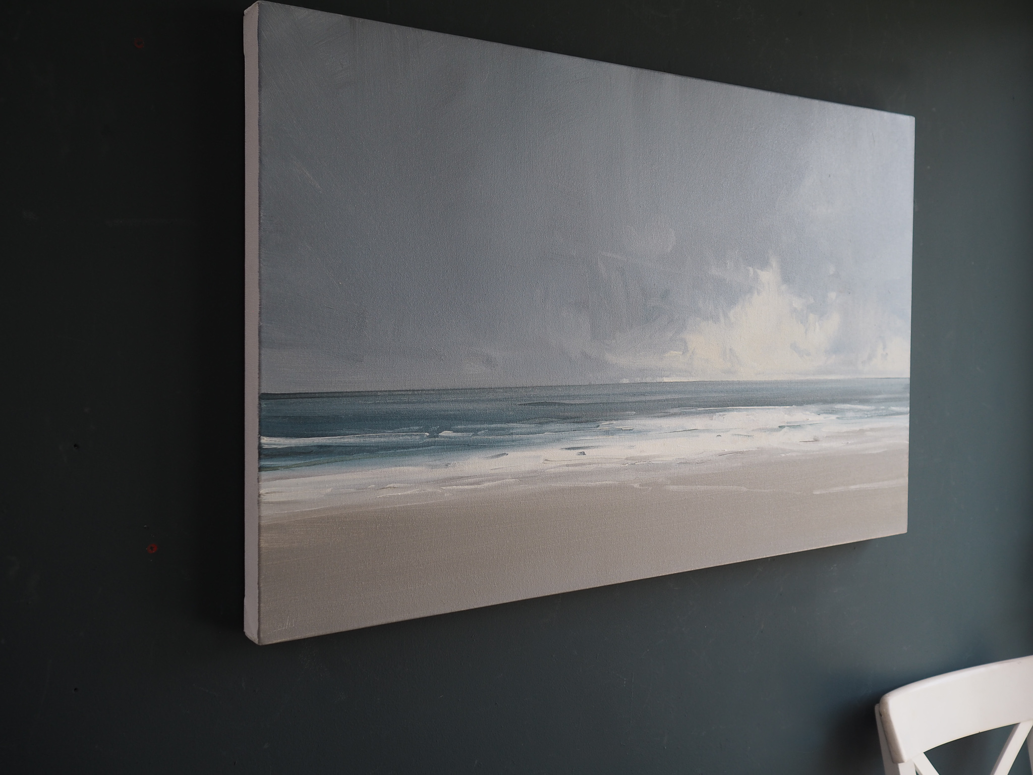 Another Storm Kaye Maahs oil painting seascape Kilbaha Gallery Irish art