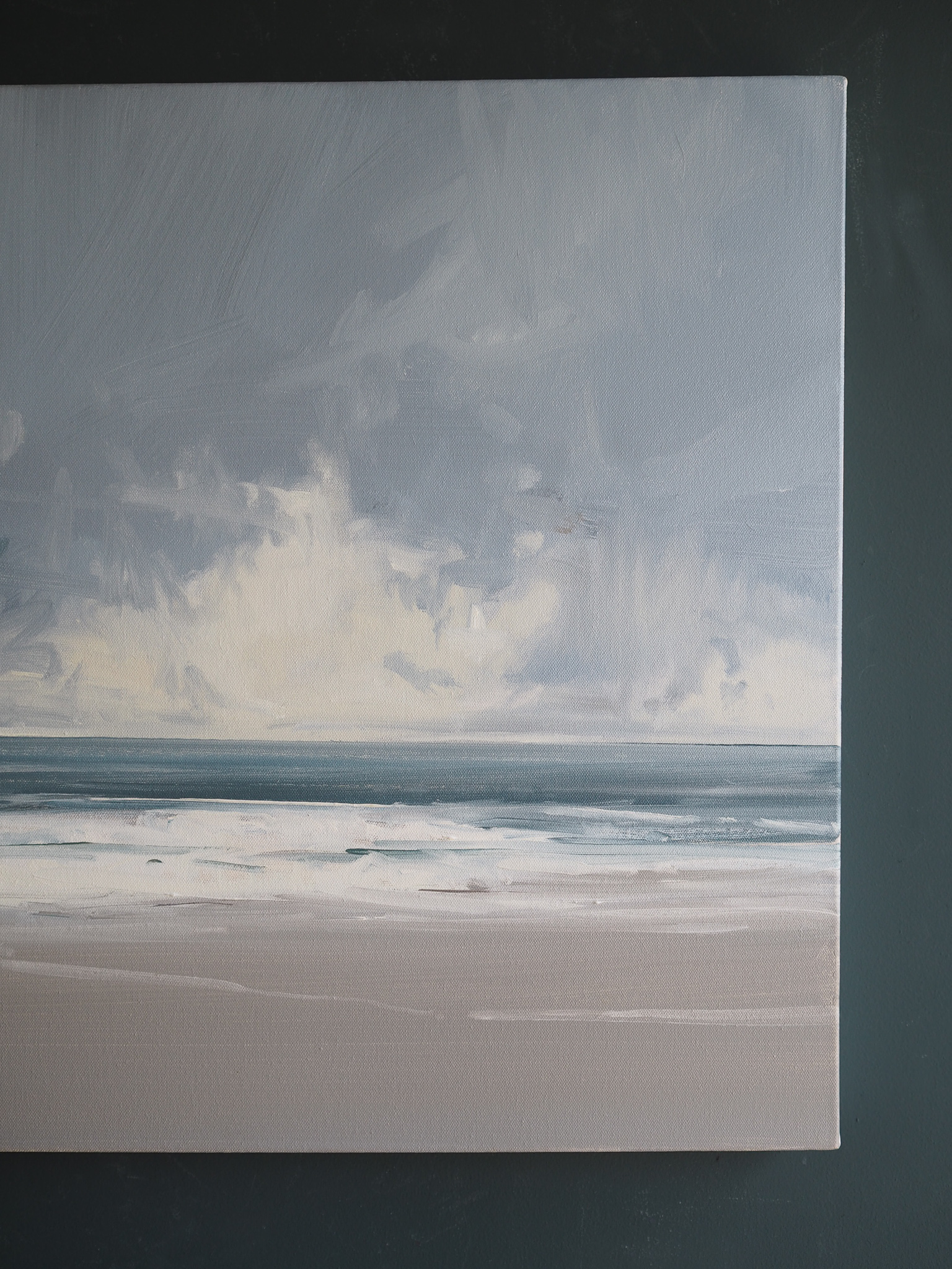 Another Storm Kaye Maahs oil painting seascape Kilbaha Gallery Irish art