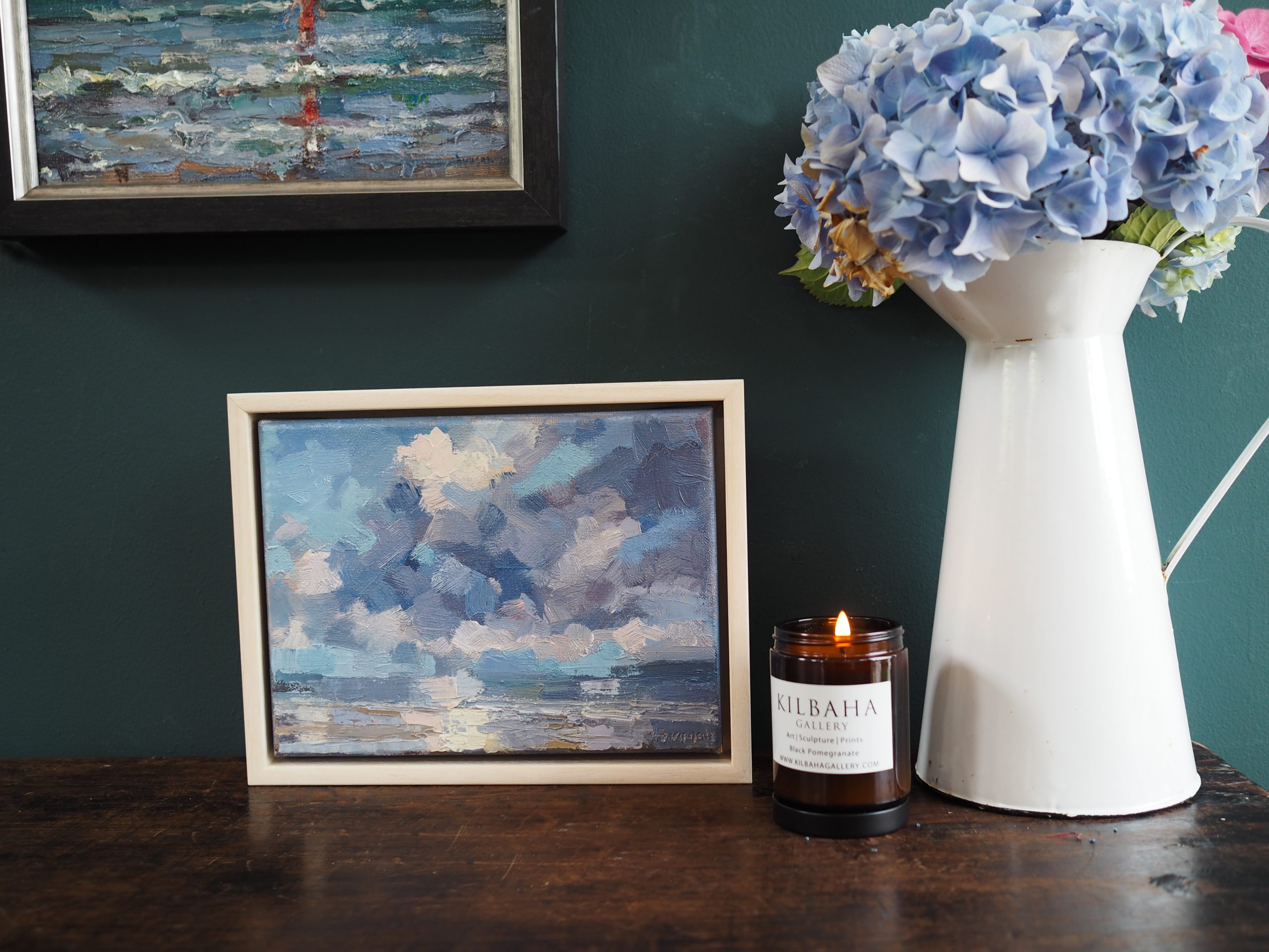 Light Break oil painting by Bairbre Duggan landscape clouds West of Ireland landscape painting Irish art