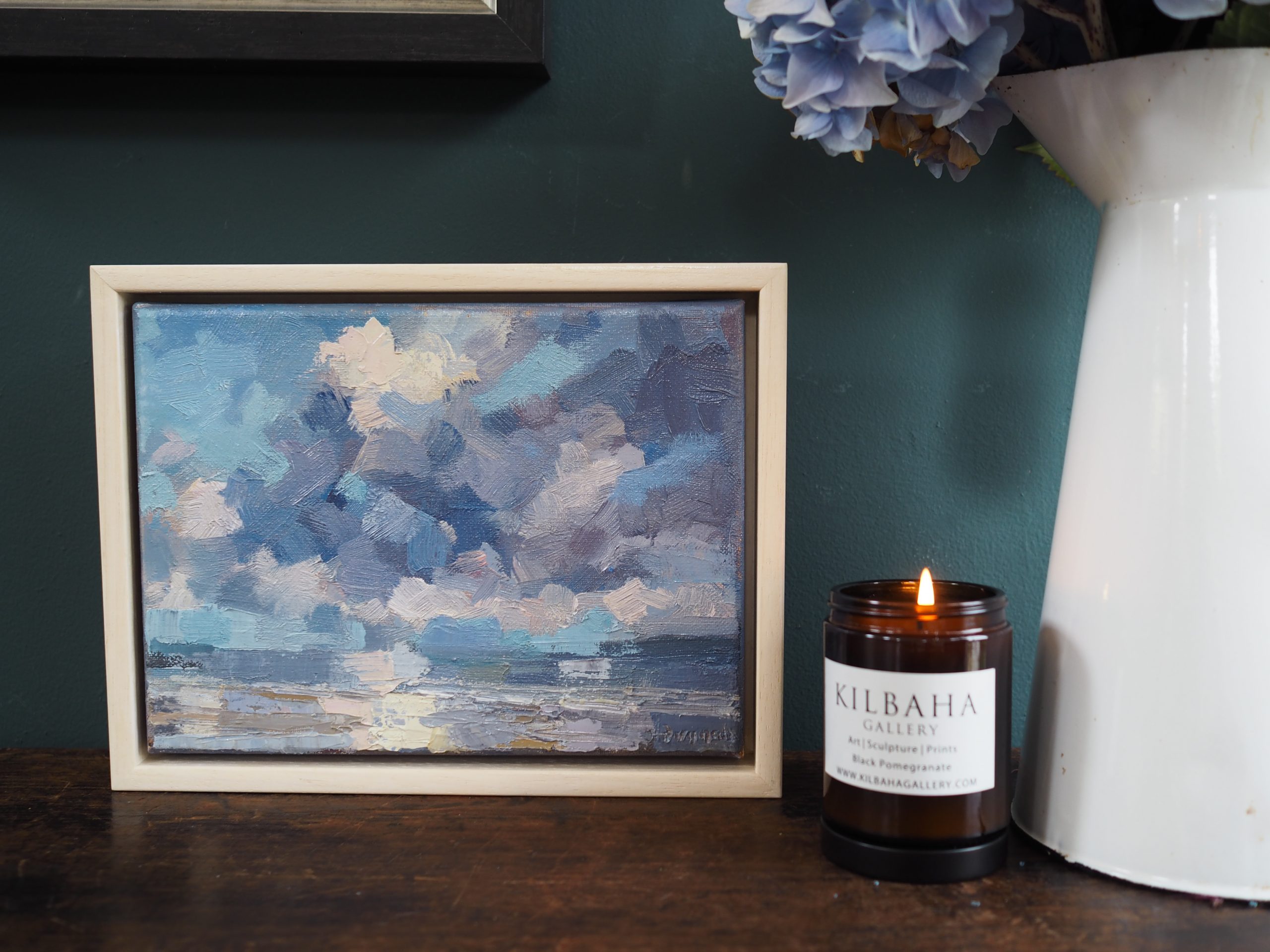Light Break oil painting by Bairbre Duggan landscape clouds West of Ireland landscape painting Irish art