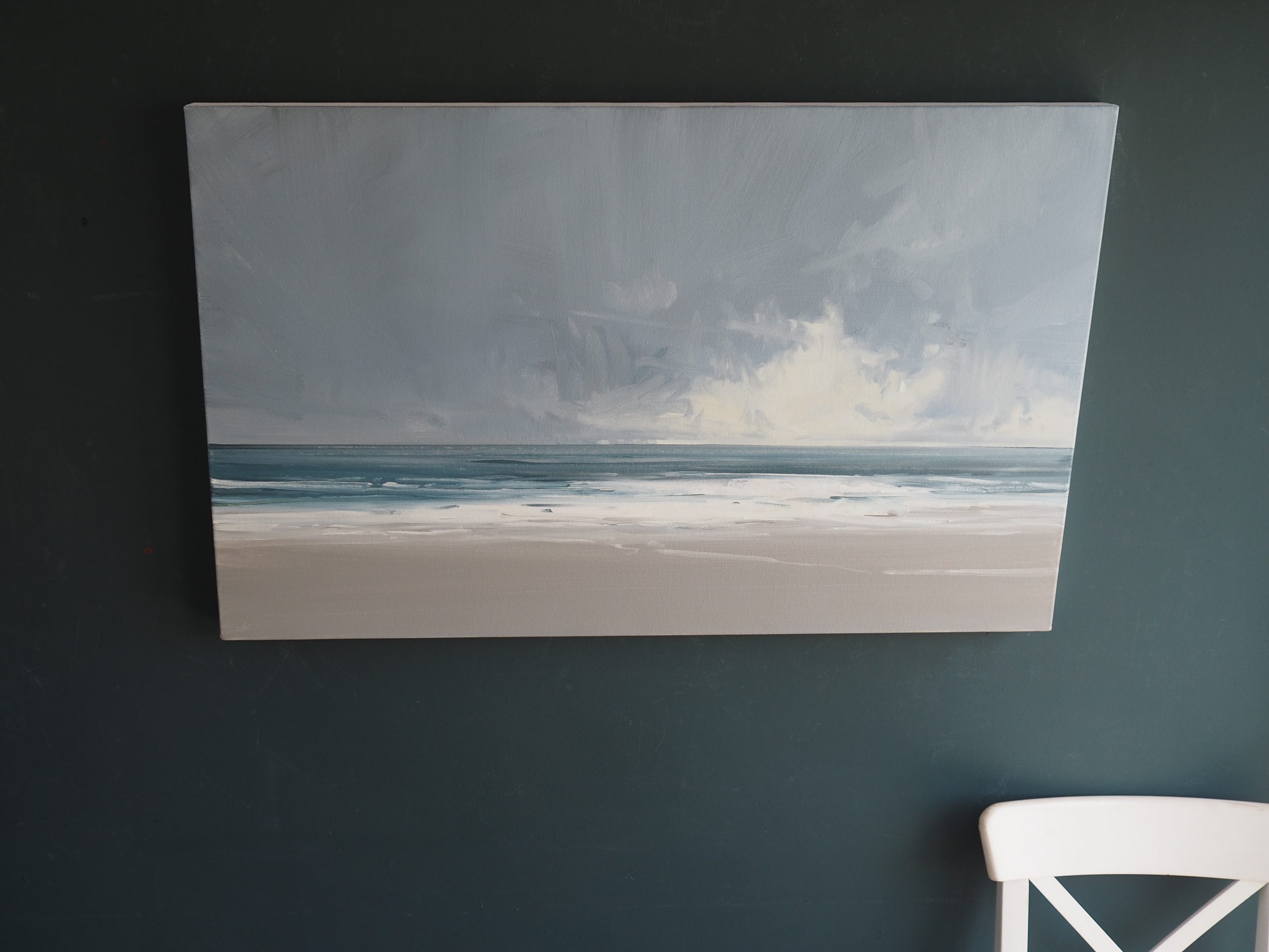 Another Storm Kaye Maahs oil painting seascape Kilbaha Gallery Irish art