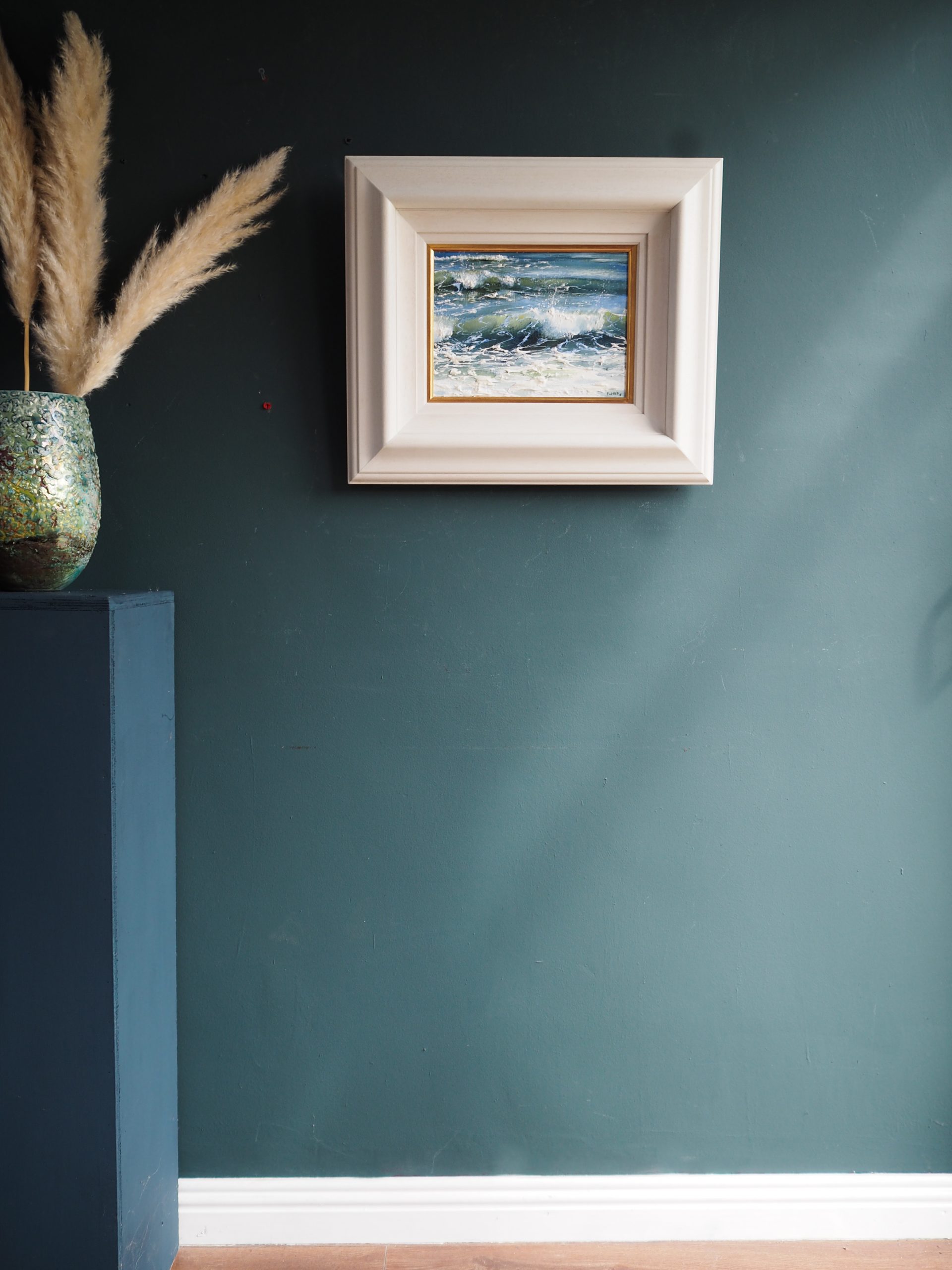 Waves by Mark Eldred oil painting Atlantic Ocean seascape waves white horses Irish coast Irish art contemporary oils