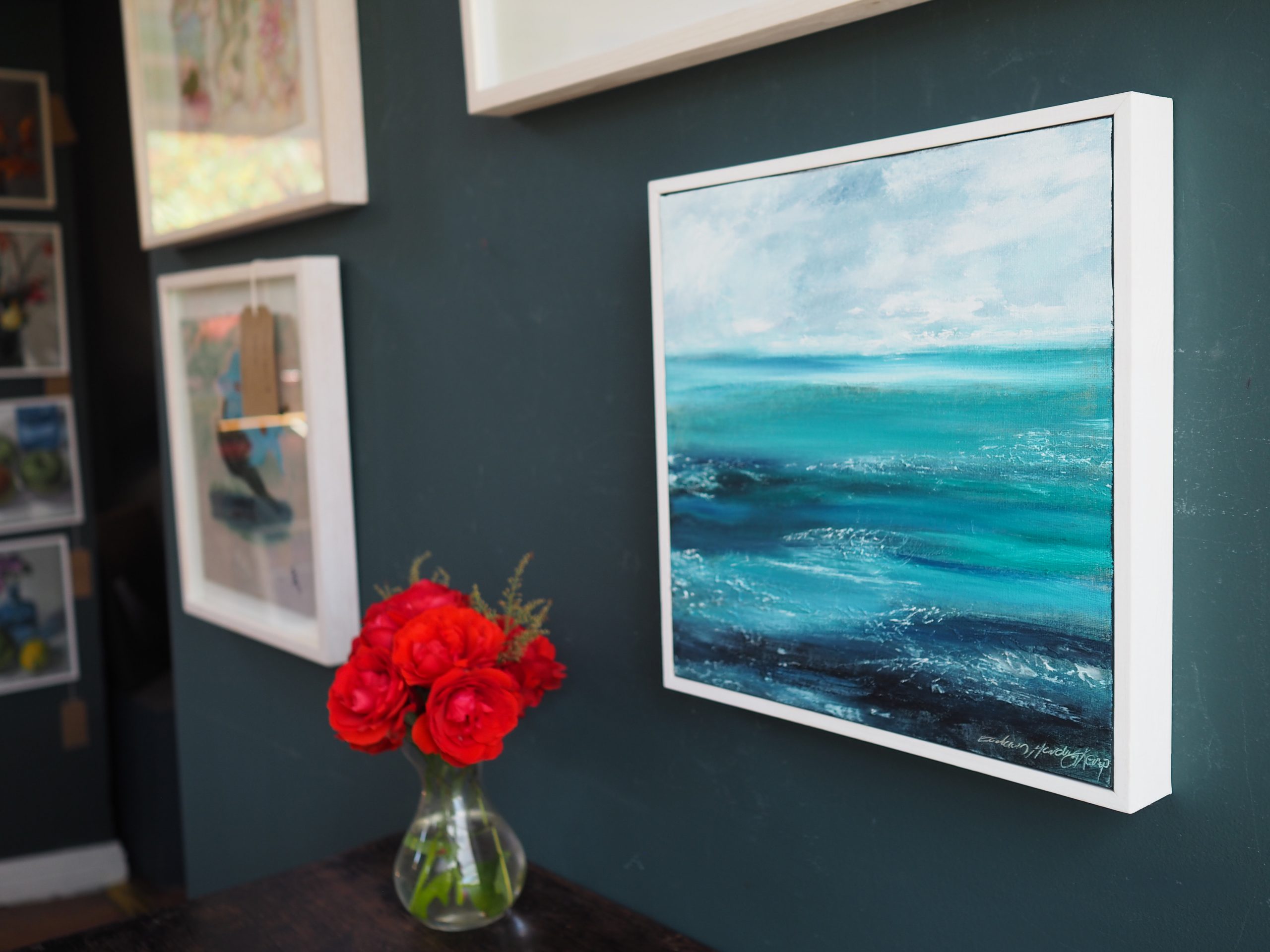 Farraige by Eadaoin Harding Kemp Oils on canvas framed original Irish art