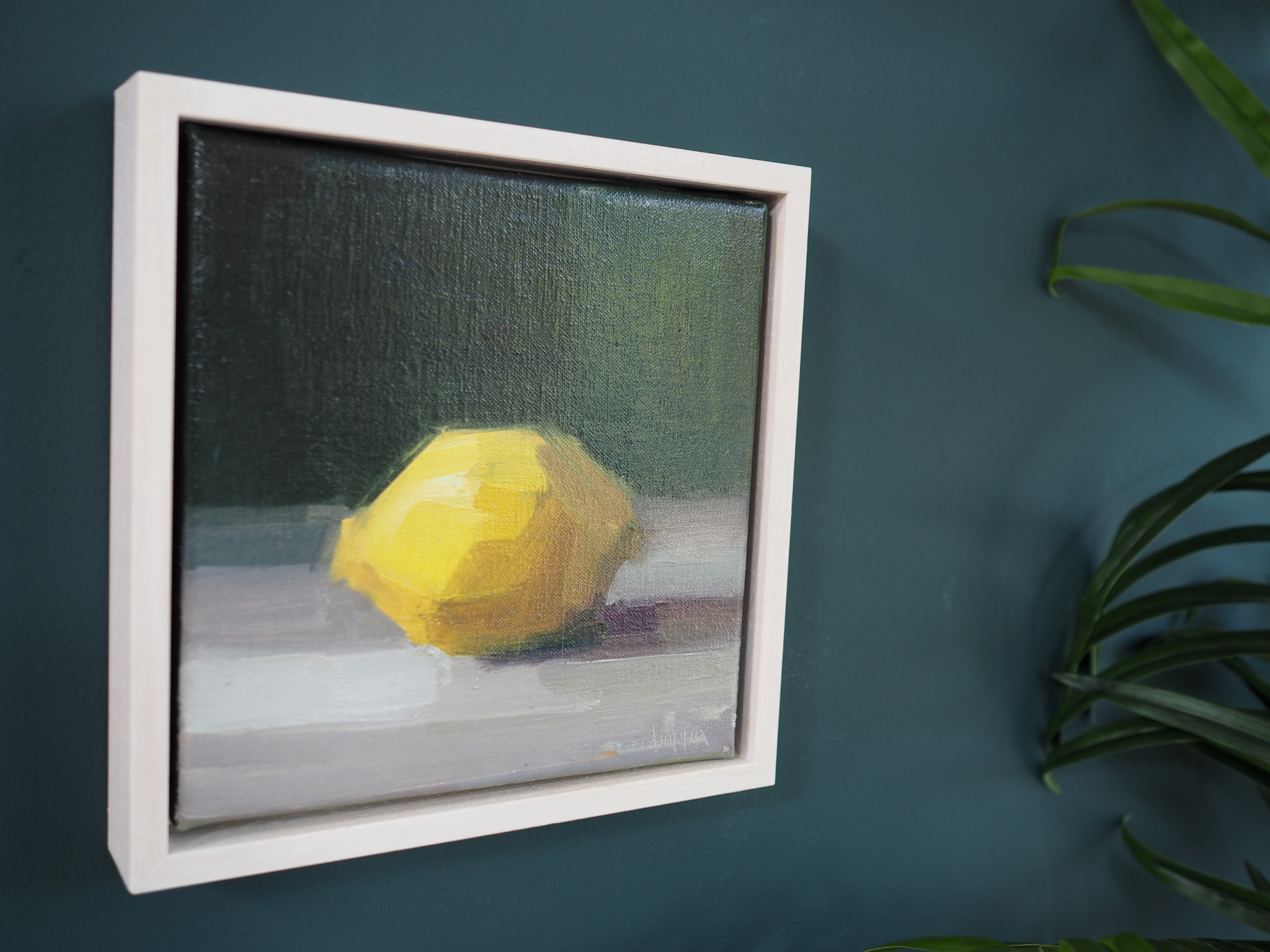 Bairbre Duggan Lemon Study Irish Art oil on canvas painting gallery in Clare Kilbaha Gallery
