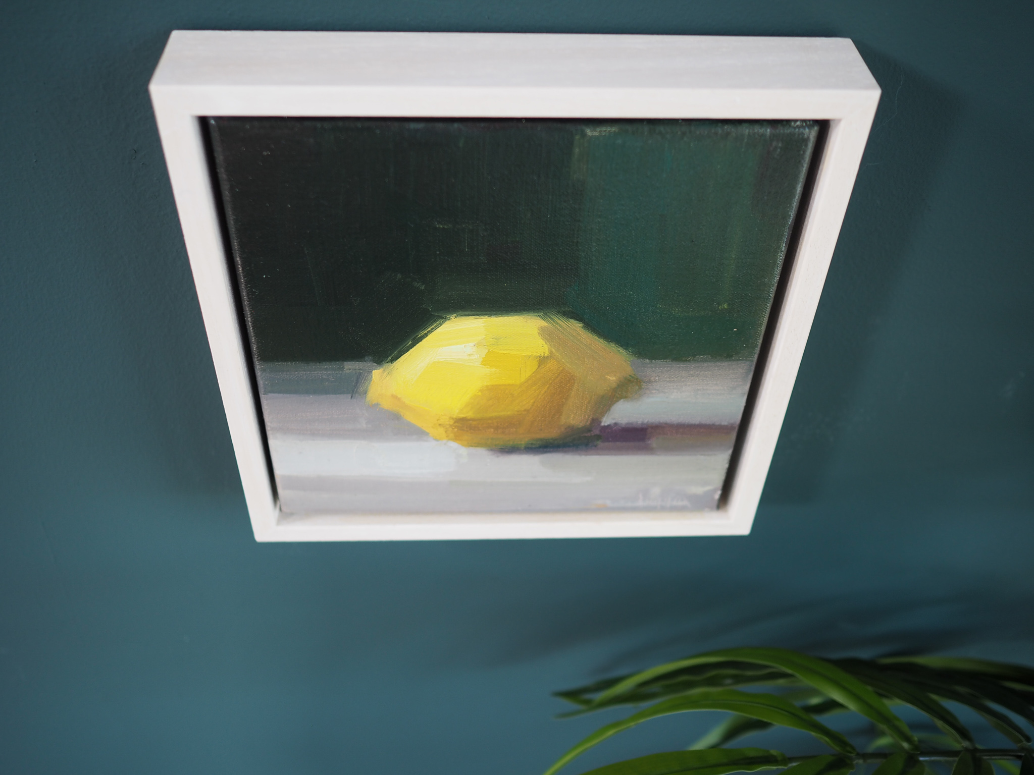 Bairbre Duggan Lemon Study Irish Art oil on canvas painting gallery in Clare Kilbaha Gallery