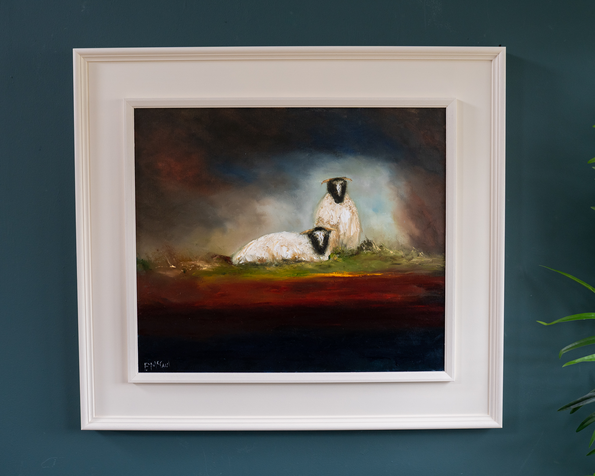 Padraig McCaul landscape sheep oil painting