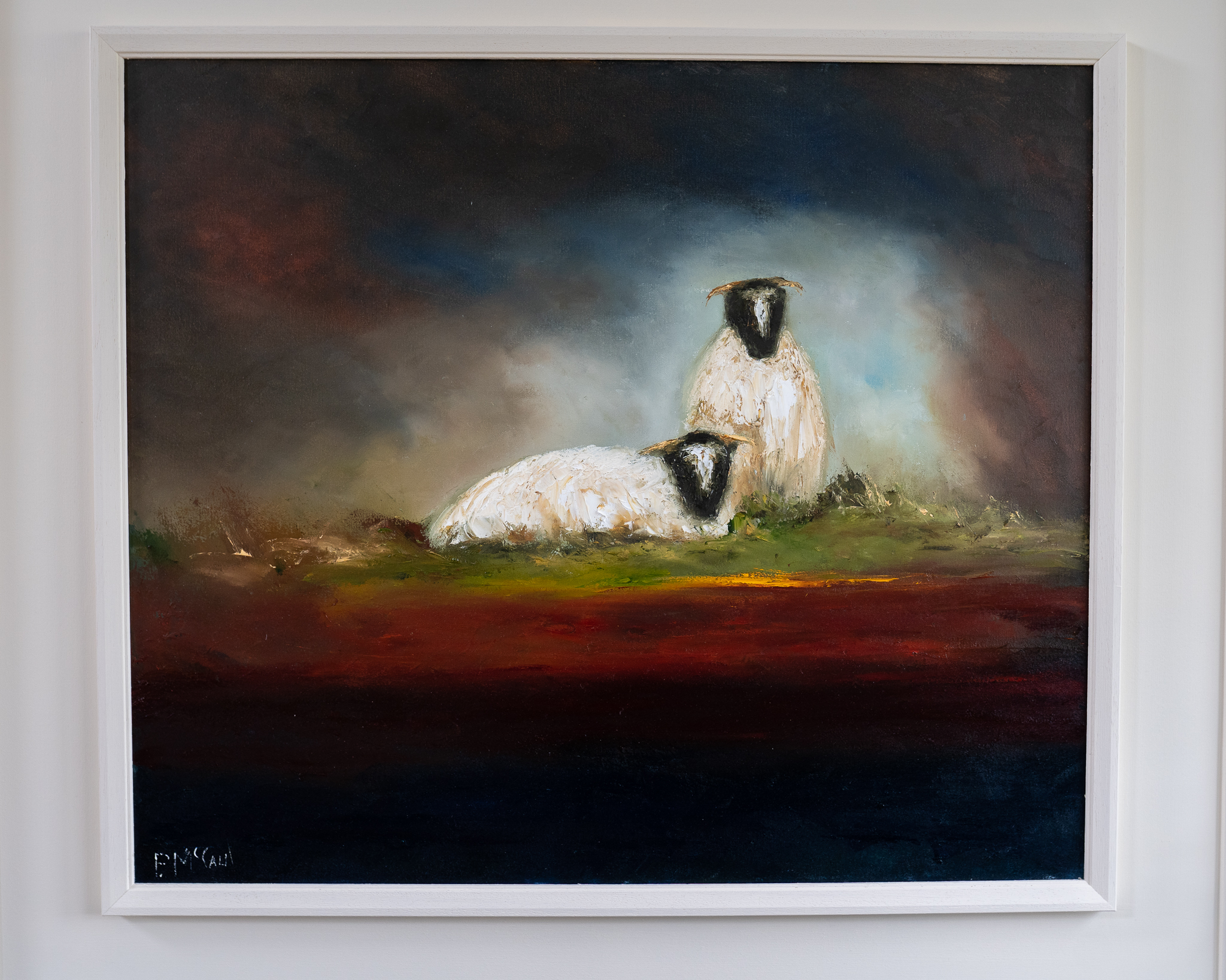 Padraig McCaul landscape sheep oil painting