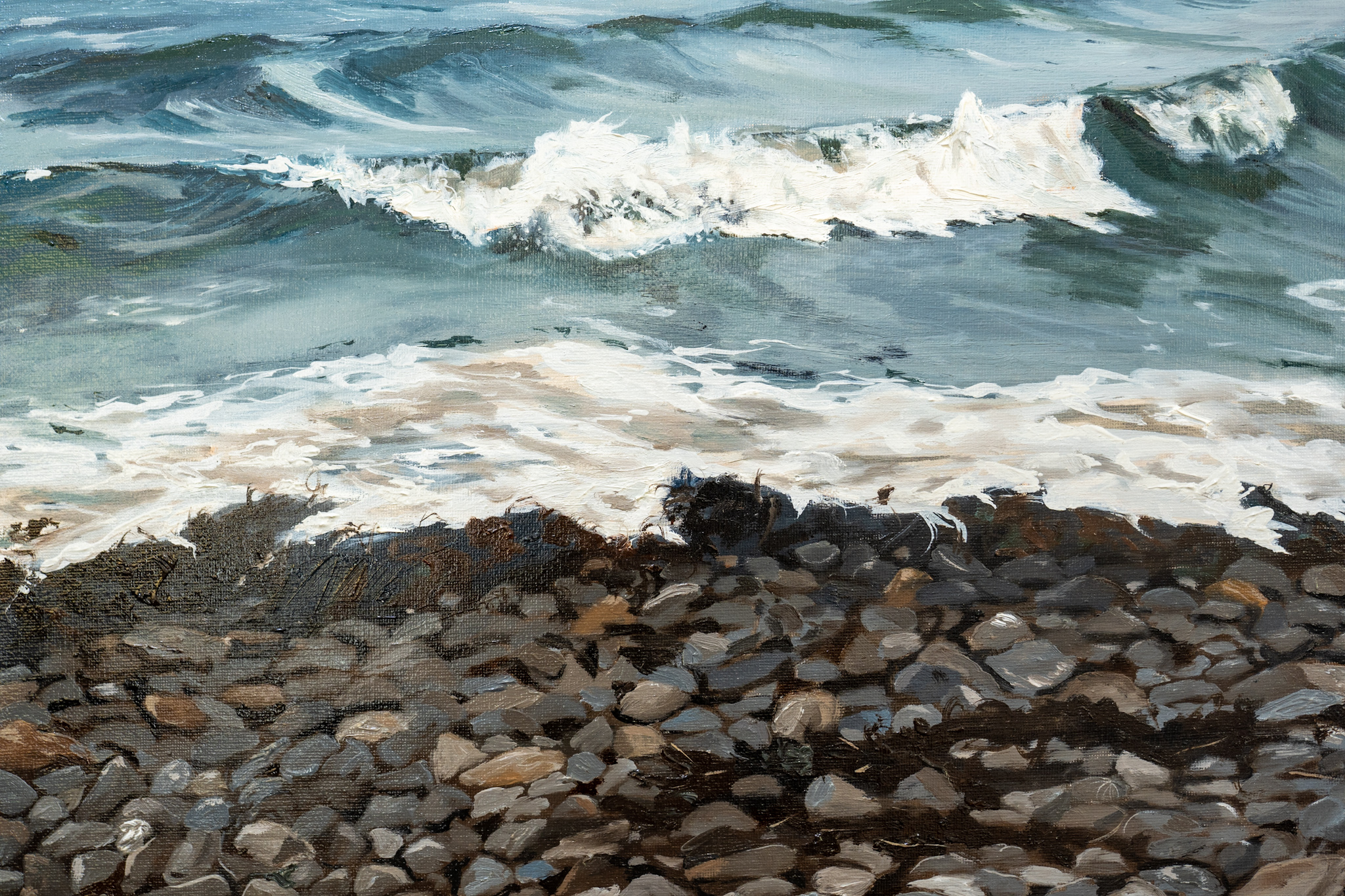 Cappa Co Clare seascape D Irish artist