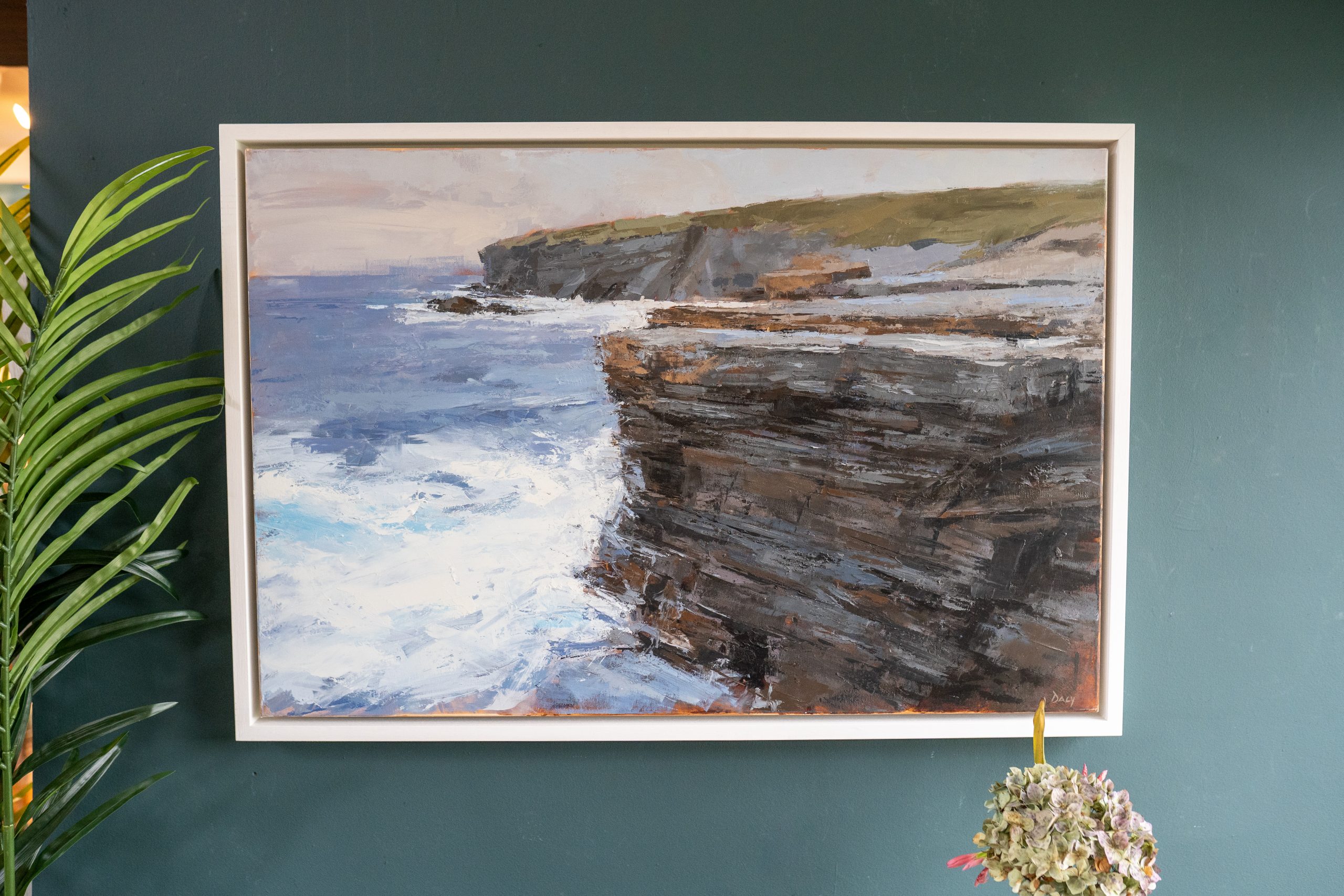 Ivan Daly seascape oil painting by Ivan Daly for Kilbaha Gallery Irish art online original work Kilbaha Gallery Wild Atlantic Way