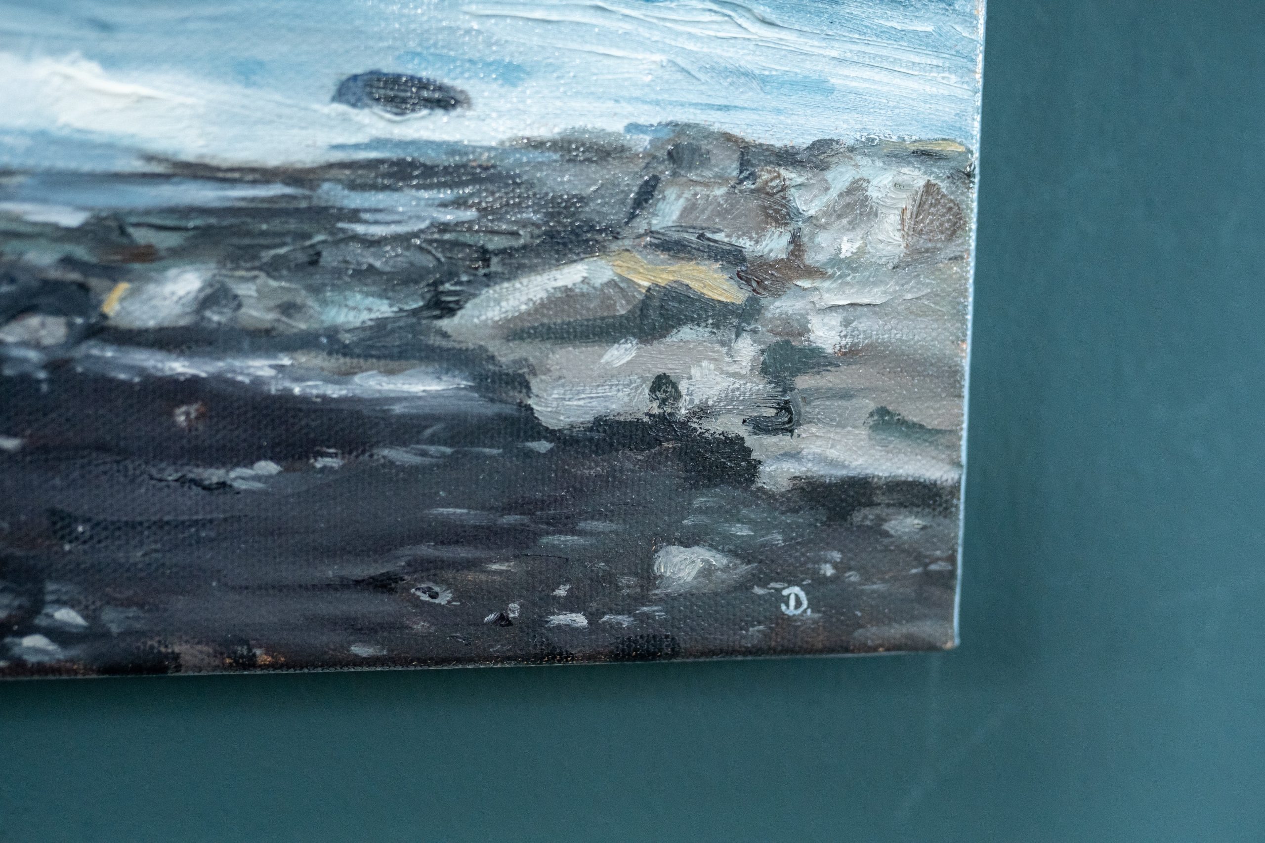 Off Doolin Pier by the artist D Irish art seascape oil painting original art Doolin Co Clare WAW interiors art painting gift
