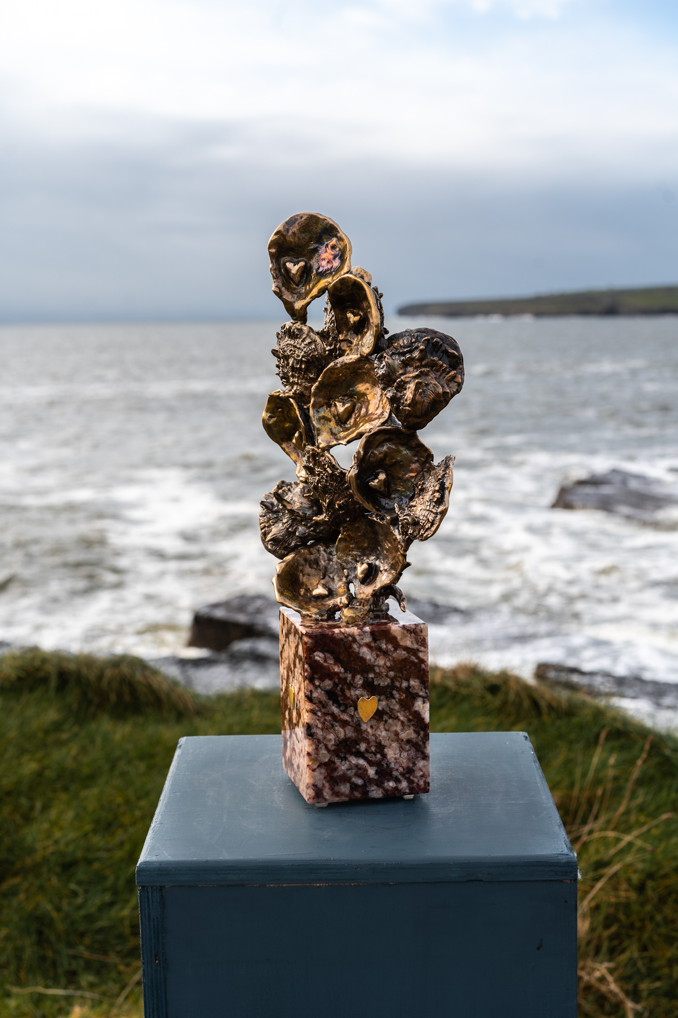 Seahorses Bronze by Arturas For Kilbaha Gallery Irish art, fine art, interiors, bronze sculpture, gift, Ireland, art online