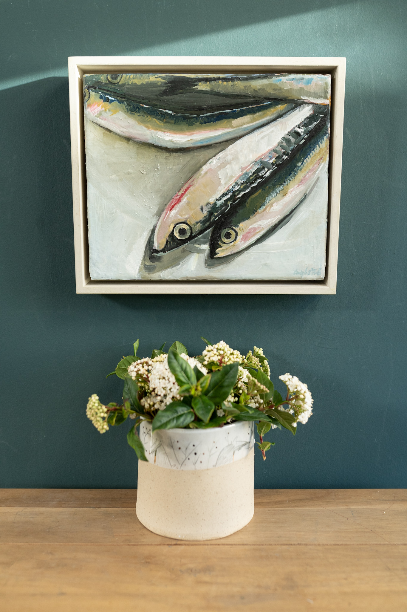 Fish Oonagh O Toole Irish Art Oil Painting Kilbaha Gallery Original Irish Art Interiors Gift contemporary art Ireland