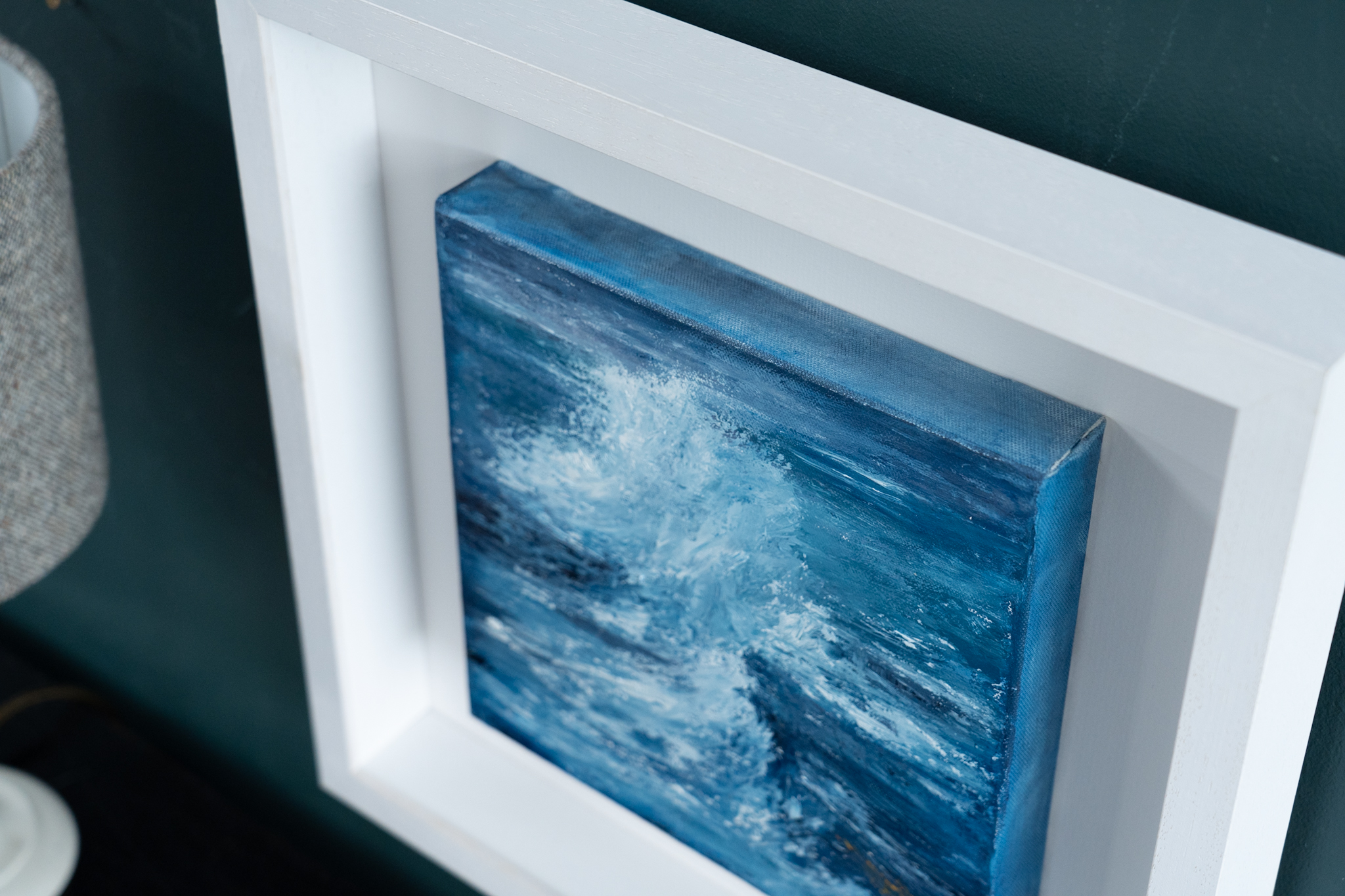 Fiona ni Chuinn wild atlantic way seascape crashing waves oil on canvas West of Ireland drama of the ocean framed pieces Kilbaha Gallery Gift Interiors House
