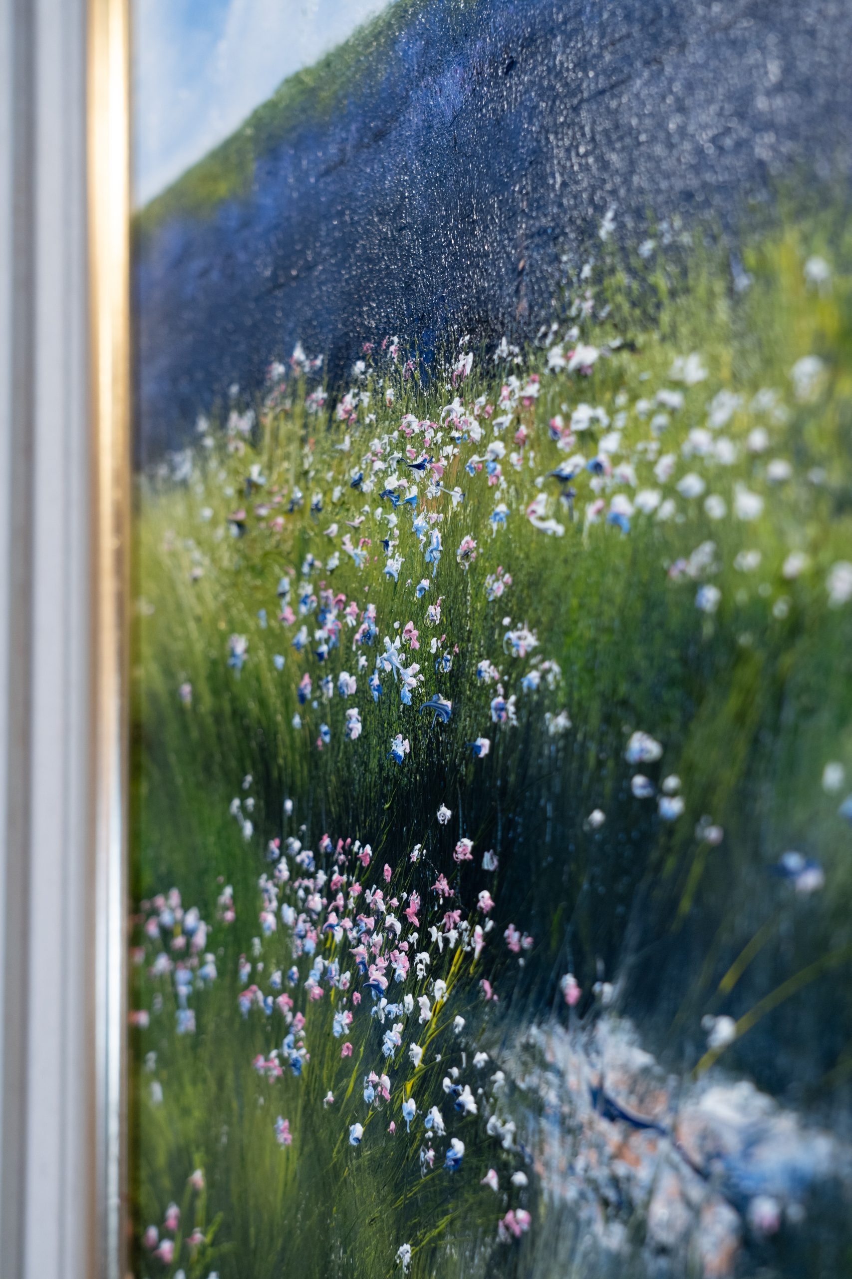 Mark Eldred Magnificent Loop Head WAW Ireland Cliff Coast original art oil painting oil on canvas striking art large art five foot wide framed piece of art Ireland Atlantic Ocean Ireland