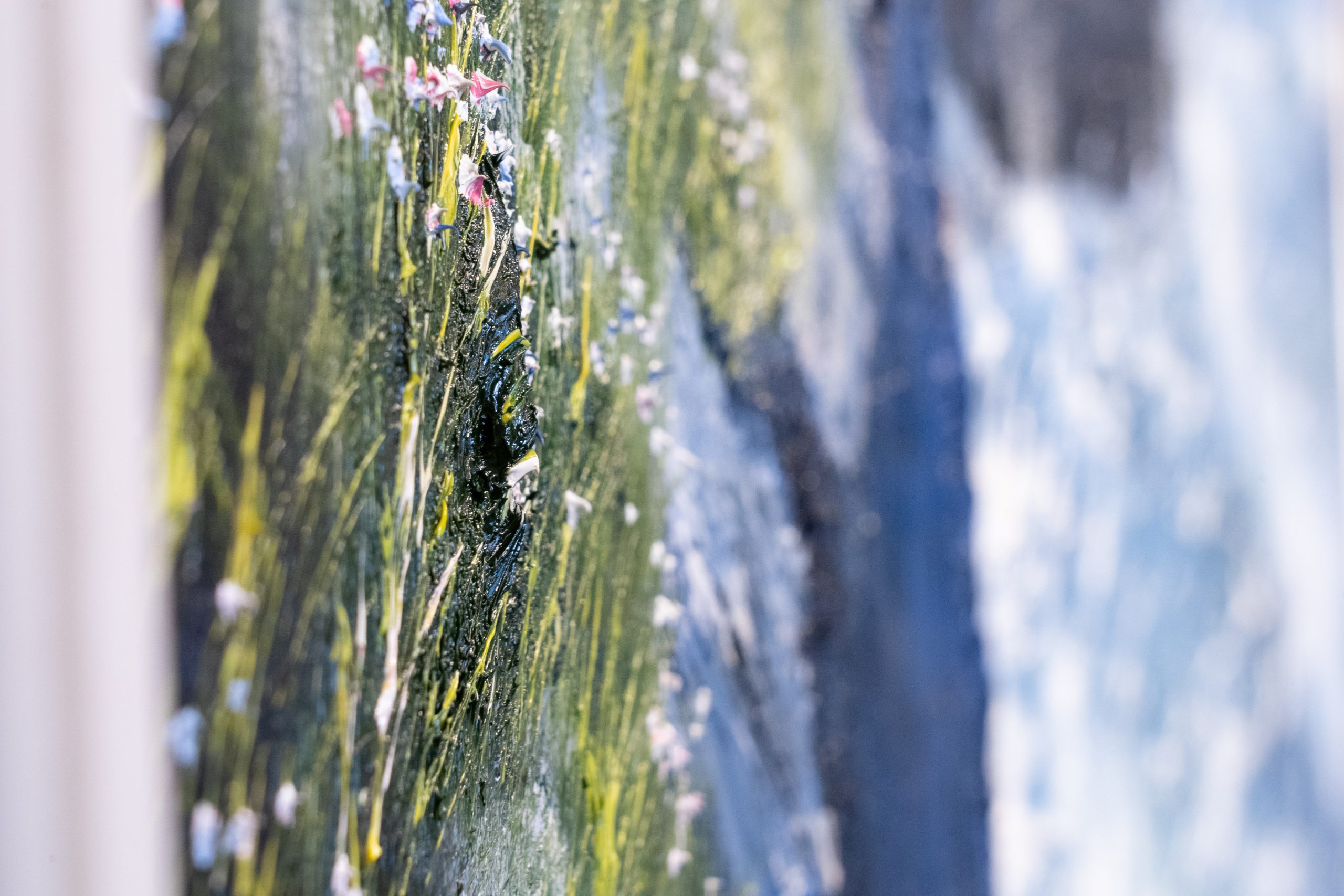 Mark Eldred Magnificent Loop Head WAW Ireland Cliff Coast original art oil painting oil on canvas striking art large art five foot wide framed piece of art Ireland Atlantic Ocean Ireland