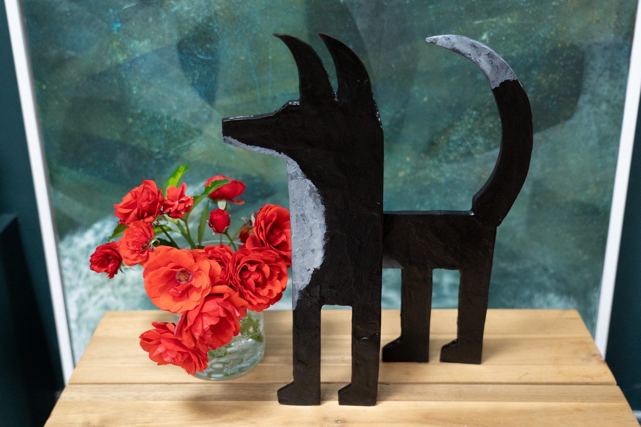 Seamus Connolly Bronze Dog Irish Art bronze sculpture Ireland original Irish art Bronze Foundry Button Dog Irish Interiors Art and Interiors contemporary Irish art Foundry