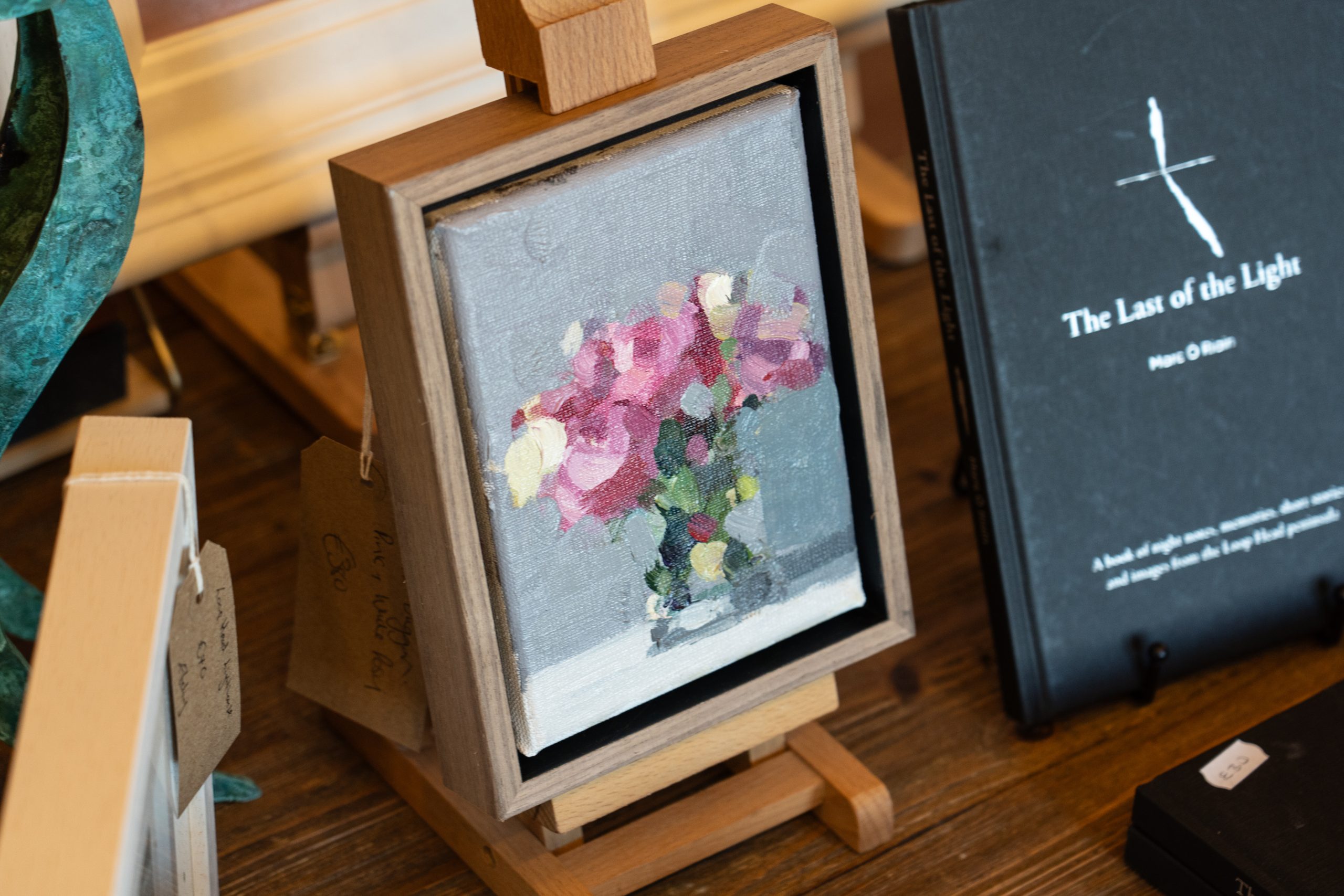 Bairbre Duggan Posy Still Life Original Art oil painting framed Irish contemporary art Kilbaha Gallery Ireland Irish gallery Interiors Art and Interiors flowers flower painting d