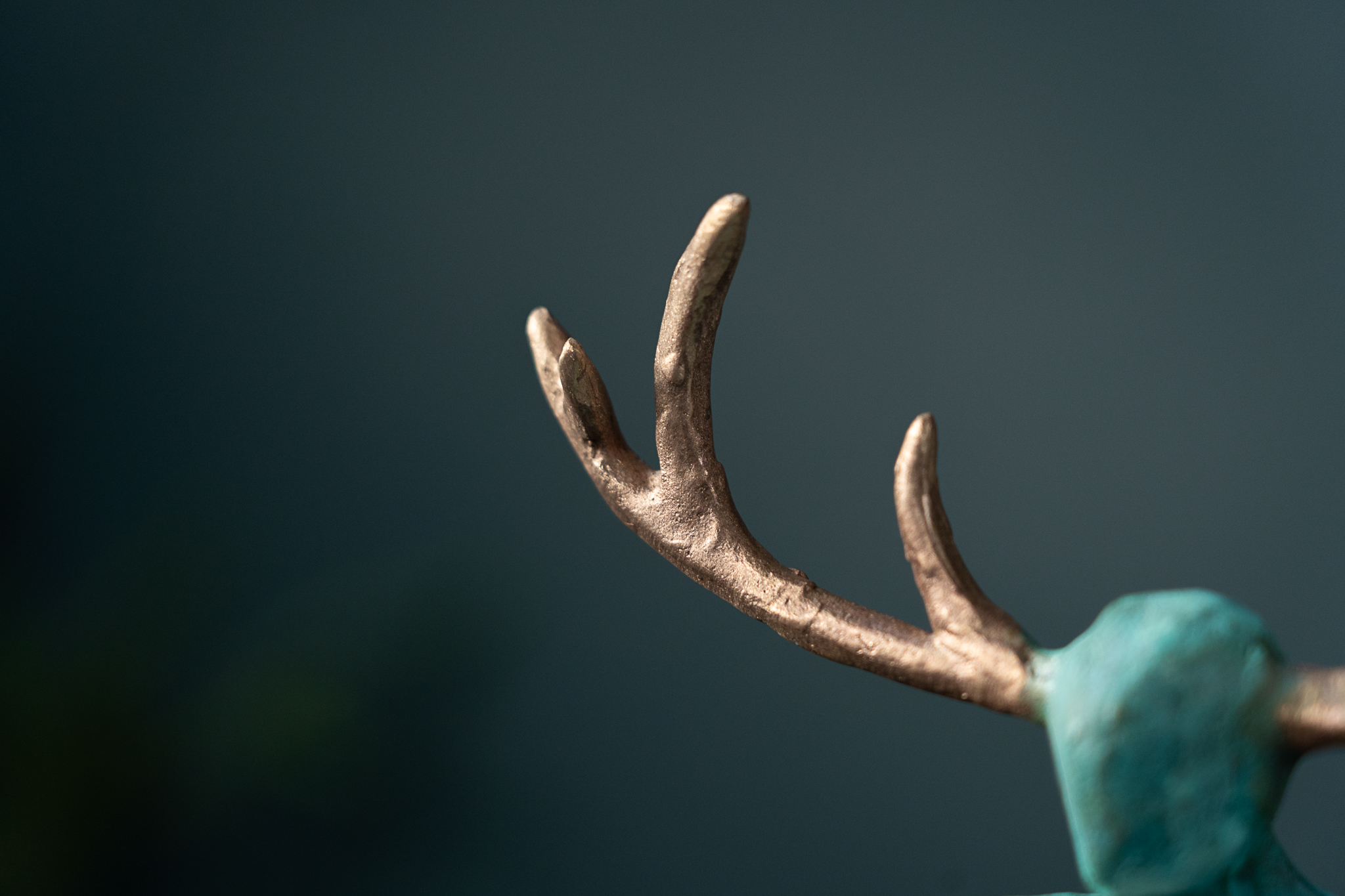 Adam Pomeory bronze figures crouching goddess and crouching god Irish art original Irish art bronze foundry Ireland Kilbaha Gallery