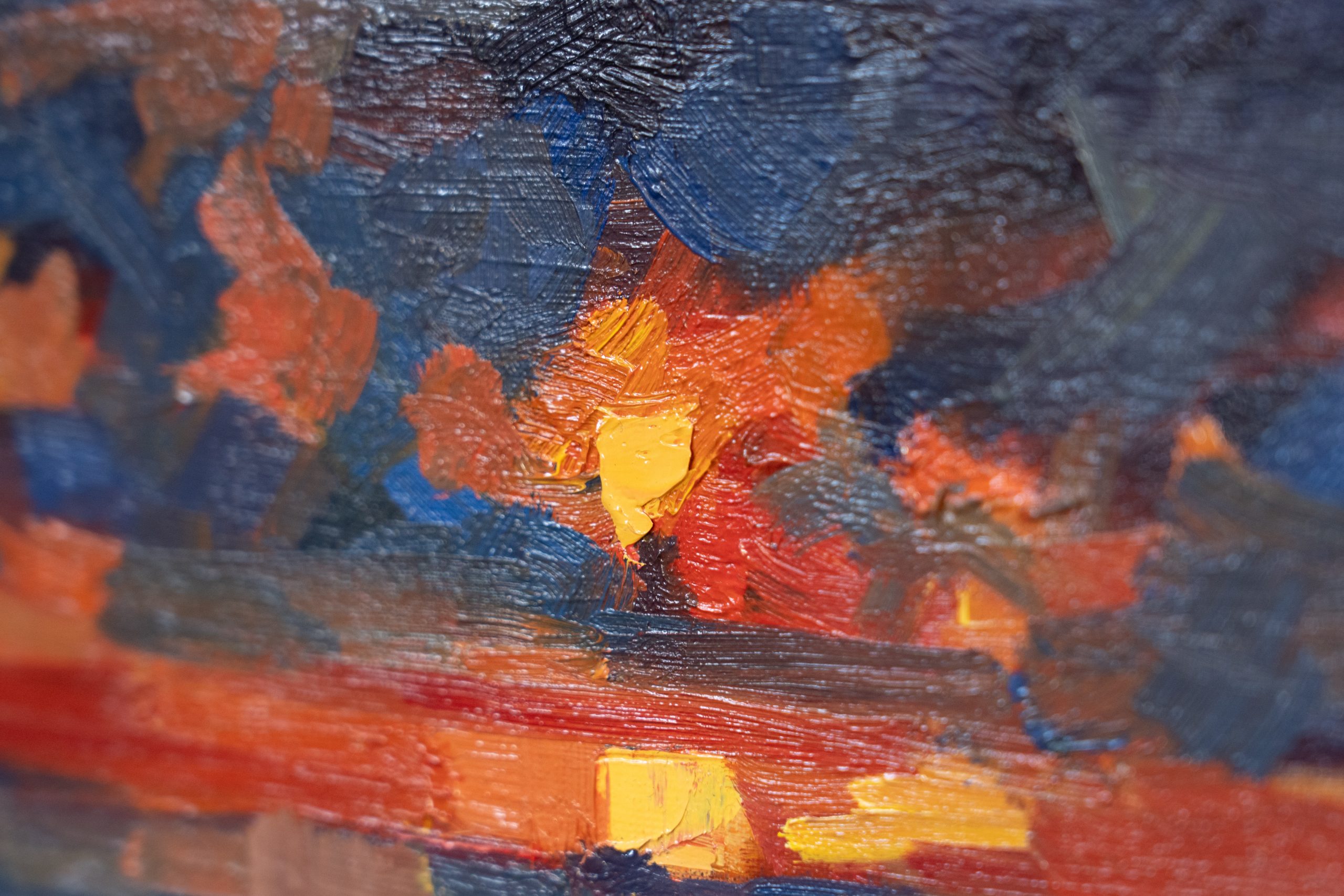Bairbre Duggan sunset original Irish art oil on canvas framed contemporary Irish art flowers in jar glass vase peonies Irish flowers Irish art original work collectable artist