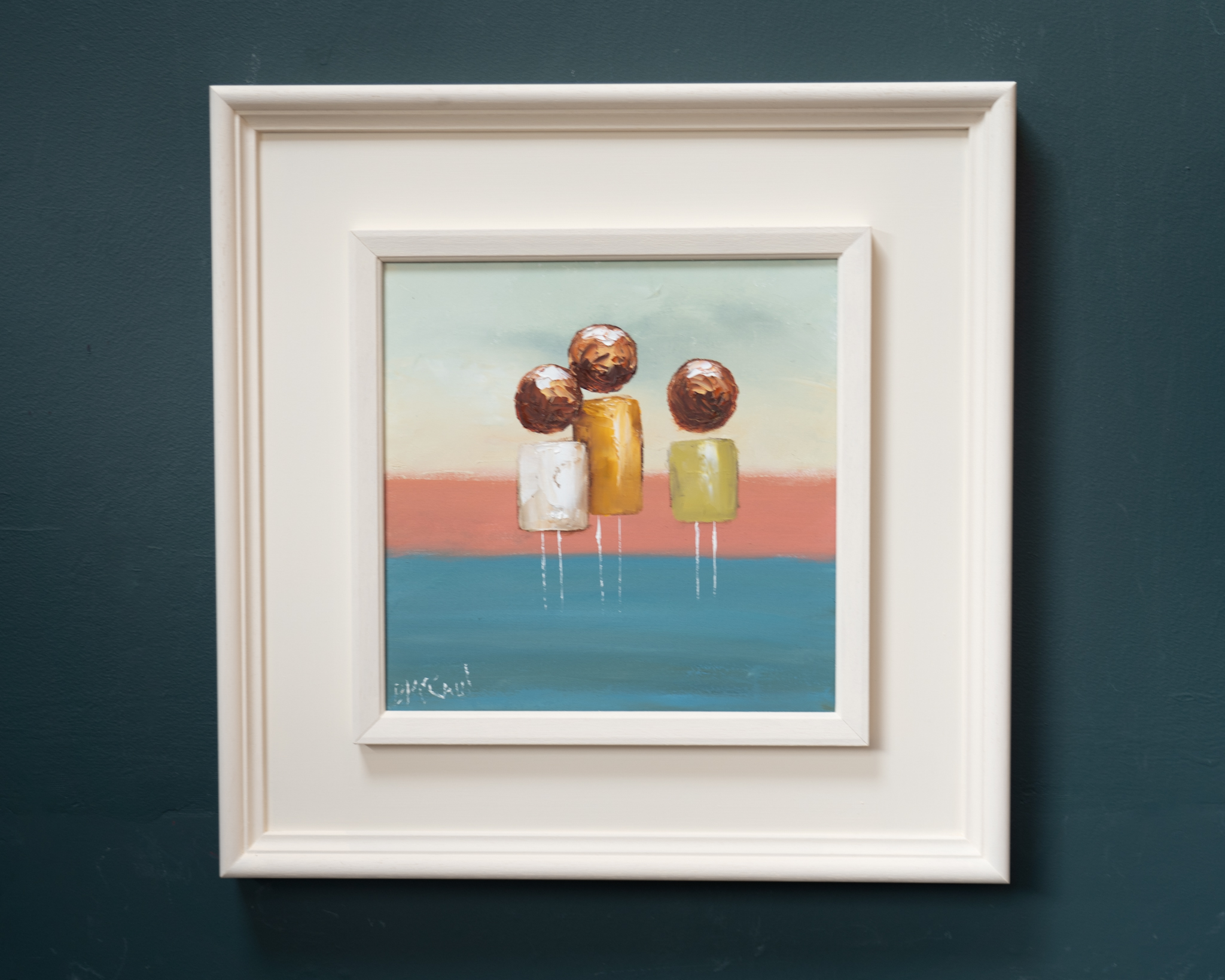 Padraig McCaul Original oil painting Ireland house family the family home cottage farmhouse West of Ireland painting Irish art Interiors framed