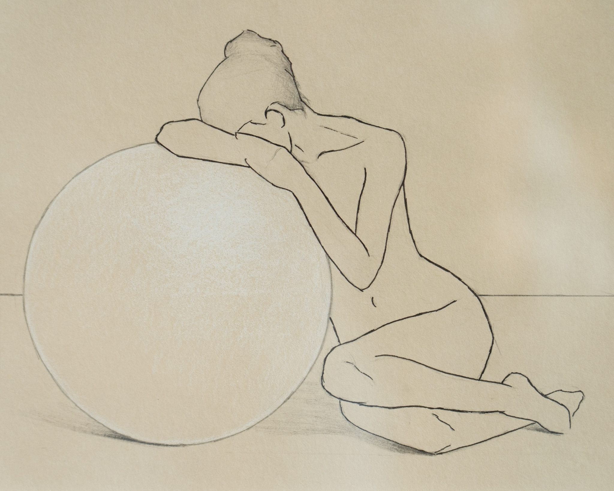 Adam Pomeroy Life Drawings female figures original drawings Ireland Irish art beautiful interiors study gallery wall sketches Irish art original work collectable artist Kilbaha Gallery