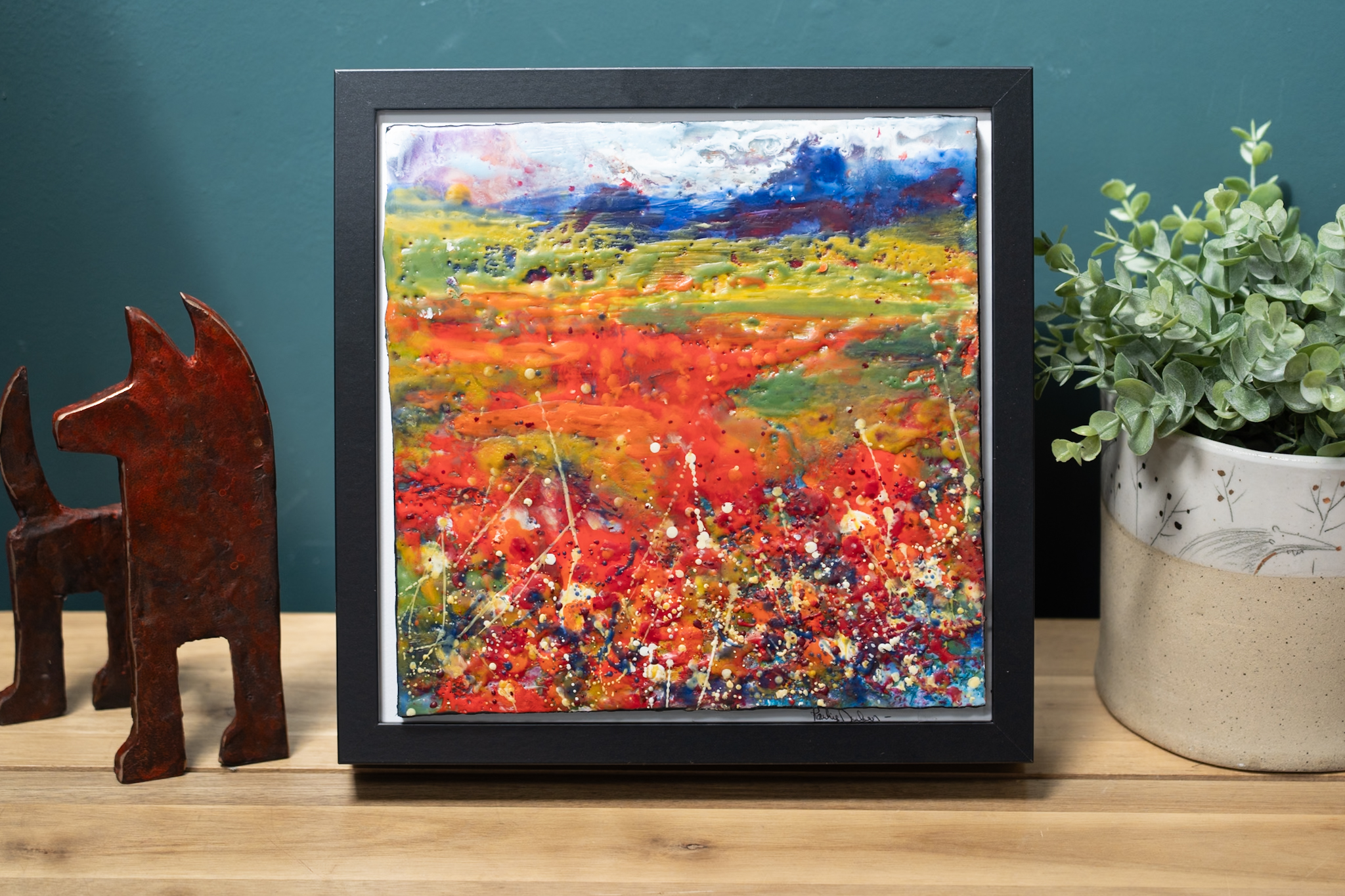 Pauline Dunleavy Encaustic Art original Irish art pigmented wax beautiful colour palette rich and diverse range gorgeous pieces Interiors Irish art Kilbaha Gallery