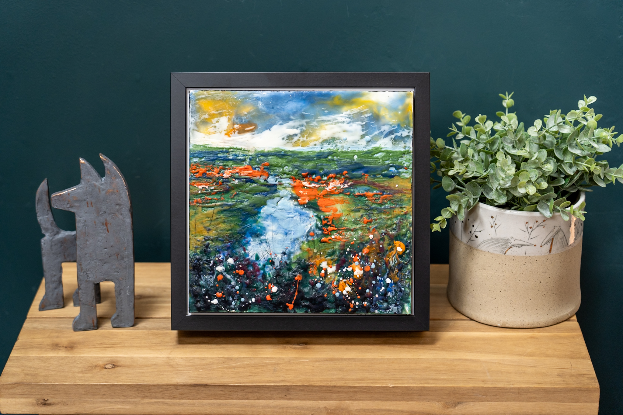 Pauline Dunleavy Encaustic Art original Irish art pigmented wax beautiful colour palette rich and diverse range gorgeous pieces Interiors Irish art Kilbaha Gallery