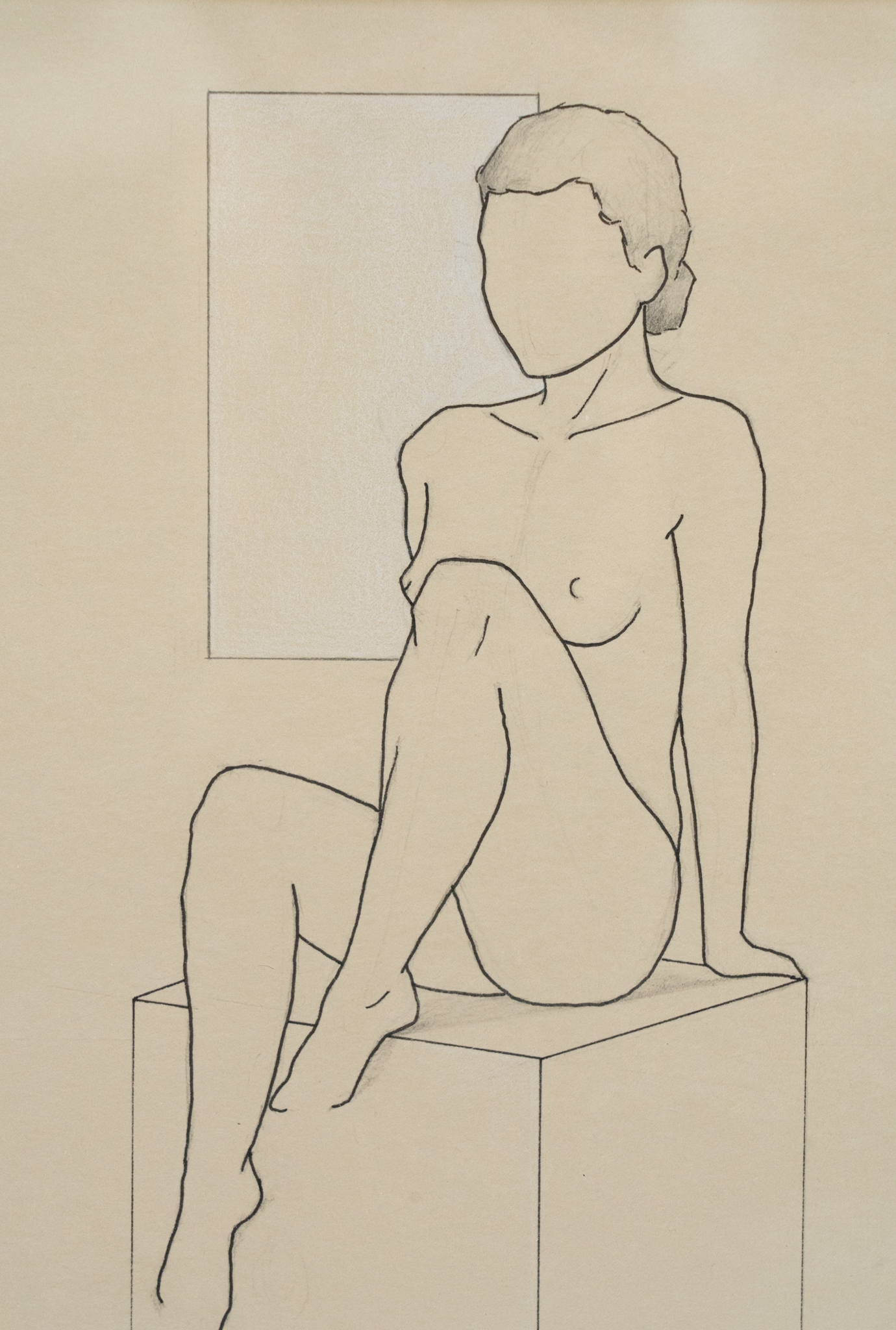 Adam Pomeroy life drawing beautiful framed original art work Kilbaha Gallery life studies female form collectable work Interiors Irish Interior Design