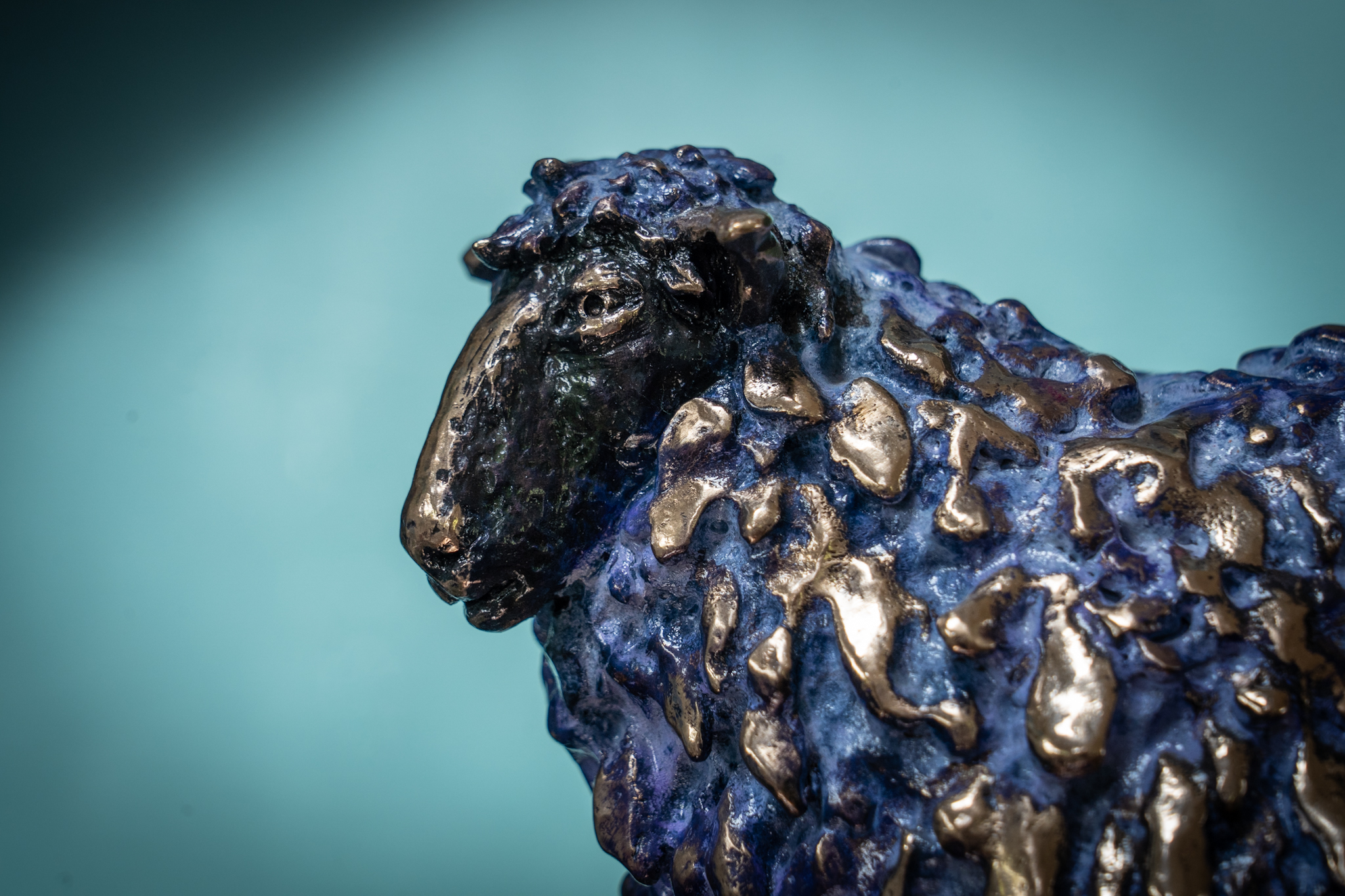 Arturas Karabanovas Bronze Sculpture Original Irish art beautiful unique piece sea horses sheep animals art bronze and picasso marble sculpture Interiors Irish art and Interiors beautiful piece unique one off intricate metal finishing detailings Kilbaha Gallery