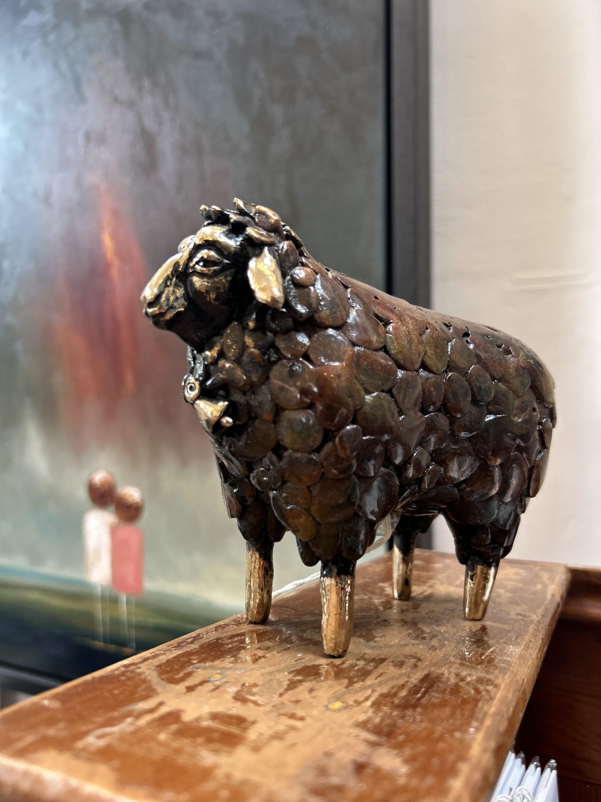 Bronze Sheep Arturas Kilbaha Gallery bronze sculpture Irish art Original Irish art statue Ireland West of Ireland animals