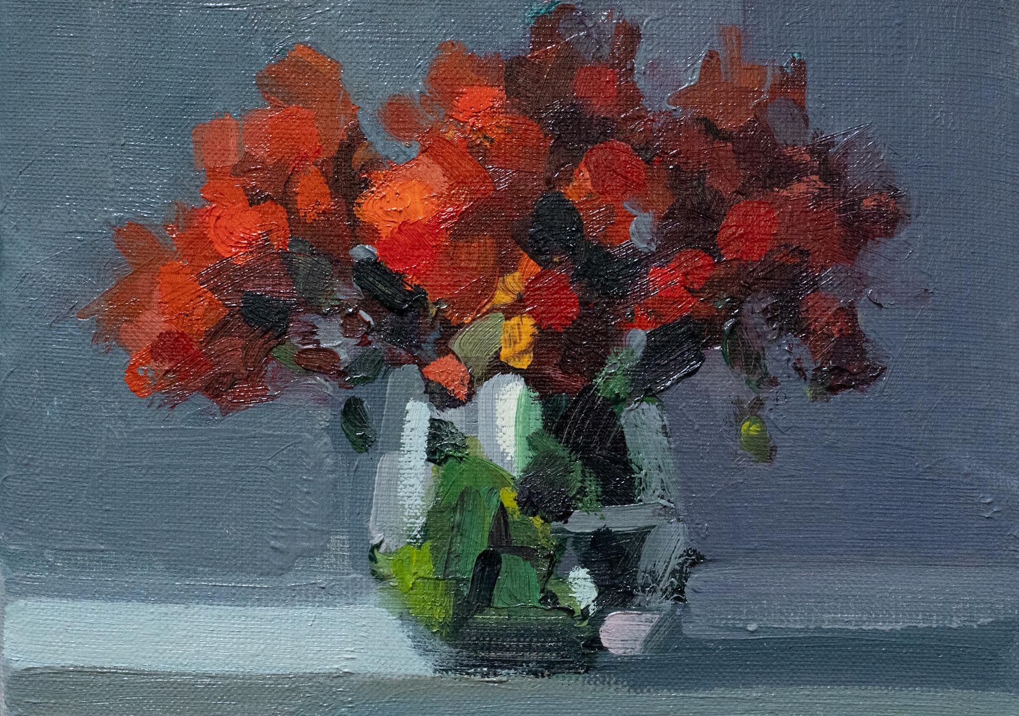 Bairbre Duggan Irish art flowers sunset beautiful painting original art collectable piece oil on canvas framed painting interiors gift unique lovely home decor kilbaha Gallery