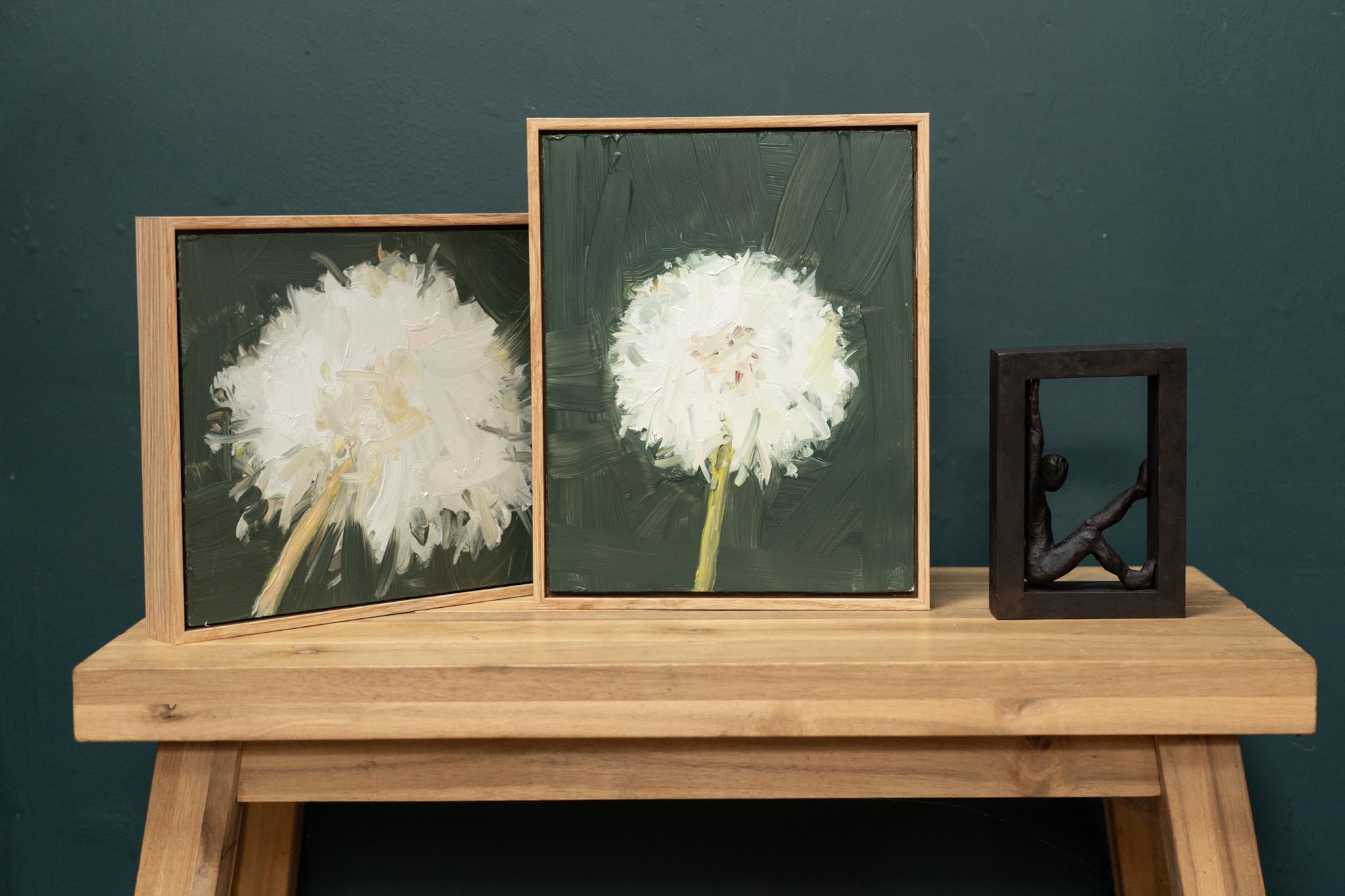 Kaye Maahs Beautiful dandelion lifecycle RHA RA London Irish artist Original Irish art beautiful collectable work Ireland painting artist Ireland Interiors contemporary homes modern spaces Kilbaha Gallery flowers