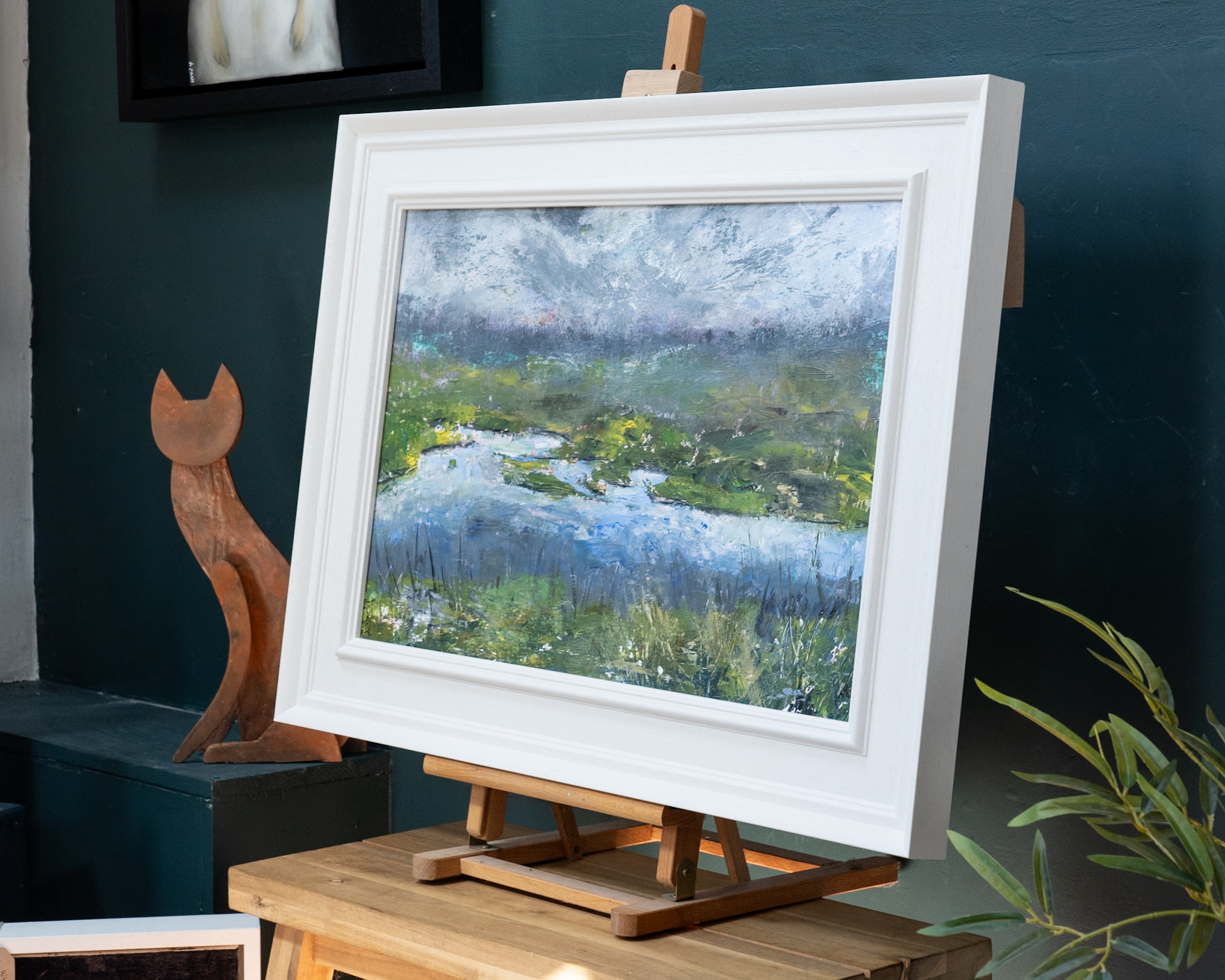 Claire mcMahon Kilkee Original Oil Painting Byrnes Cove beautiful pieces Irish art Kilbaha Gallery Interiors Art and Interiors Ireland Seascape Loop Head Moyasta Bog