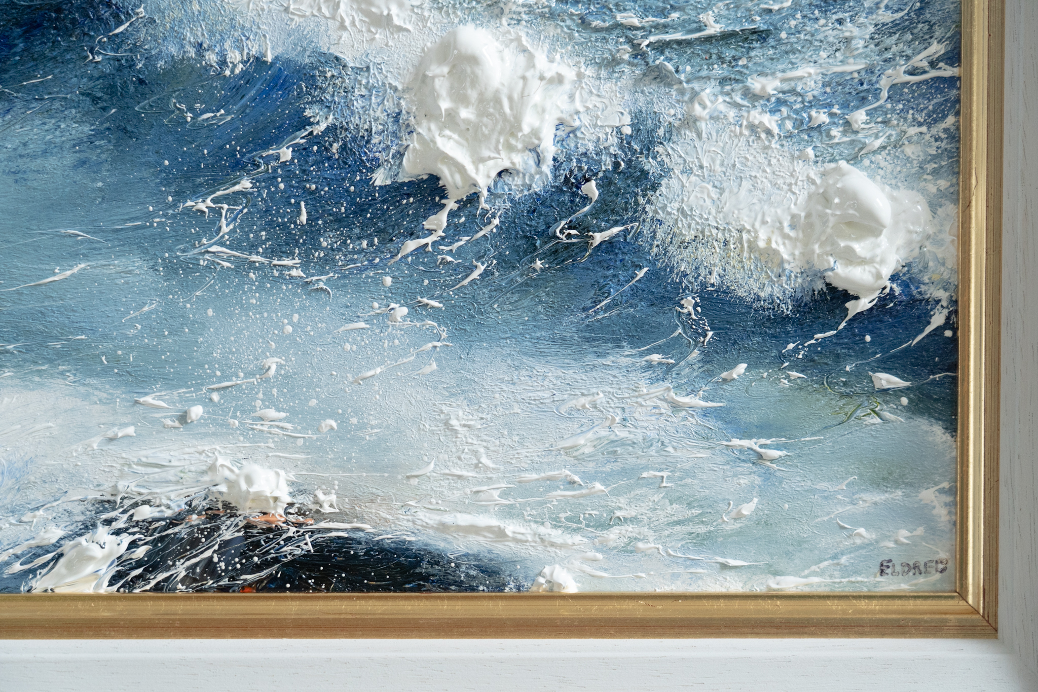 Mark Eldred Original Irish Art oil painting seascape coastal paintings beautiful Irish art Ireland cliff coast Interiors