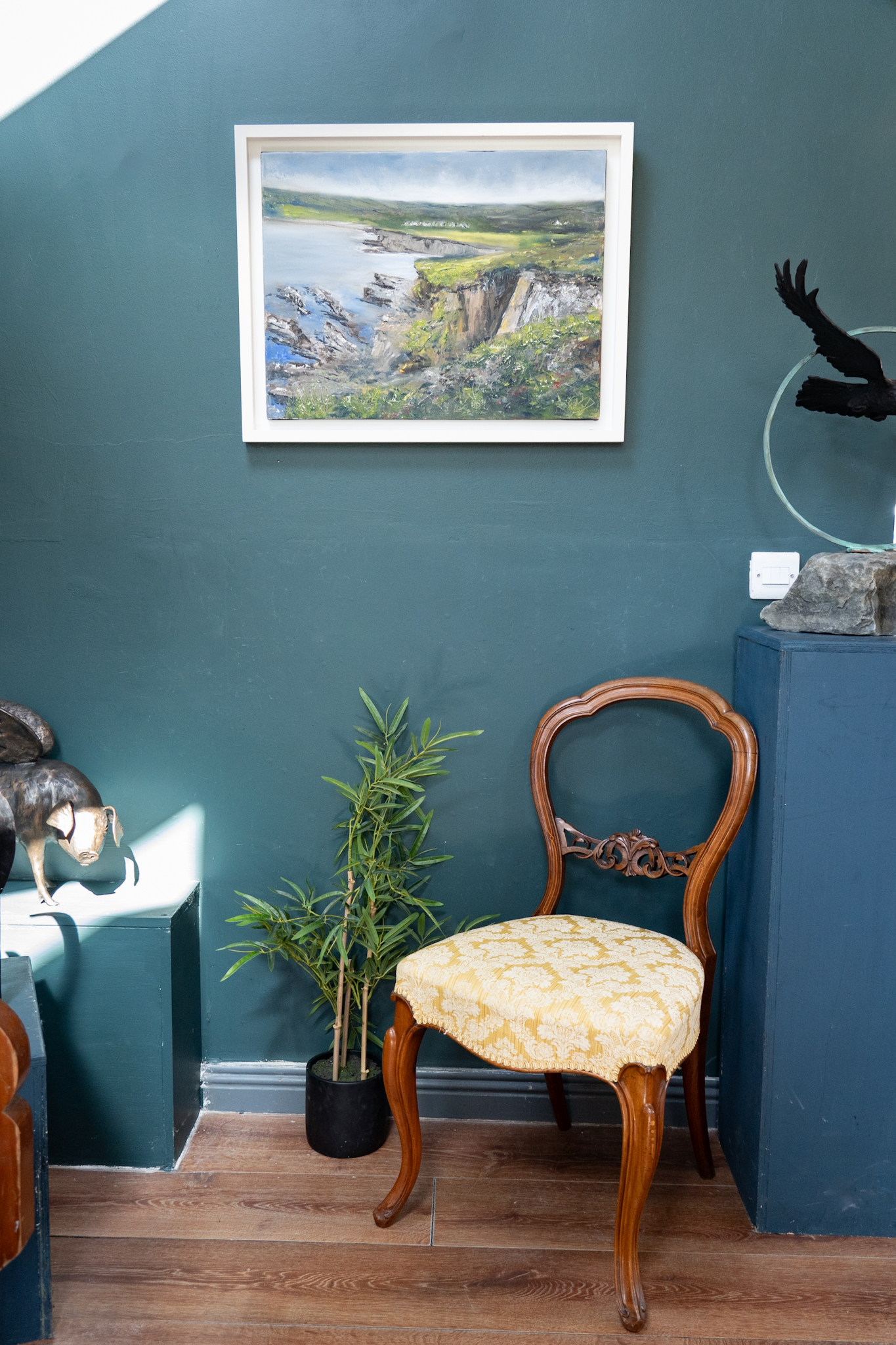 Pauline Dunleavy Original Irish Art oil painting seascape coastal paintings beautiful Irish art Ireland cliff coast Interiors