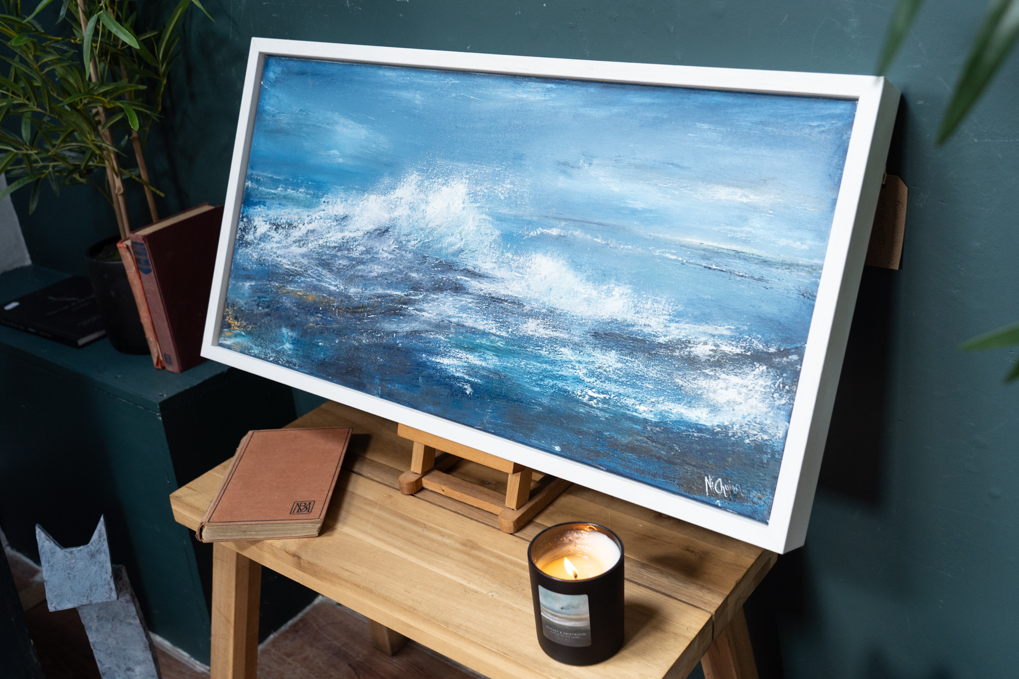 Fiona ni Chuinn Ireland WAW Irish art original art painting seascape oils oil on canvas beautiful art Irish Interiors Kilbaha Gallery