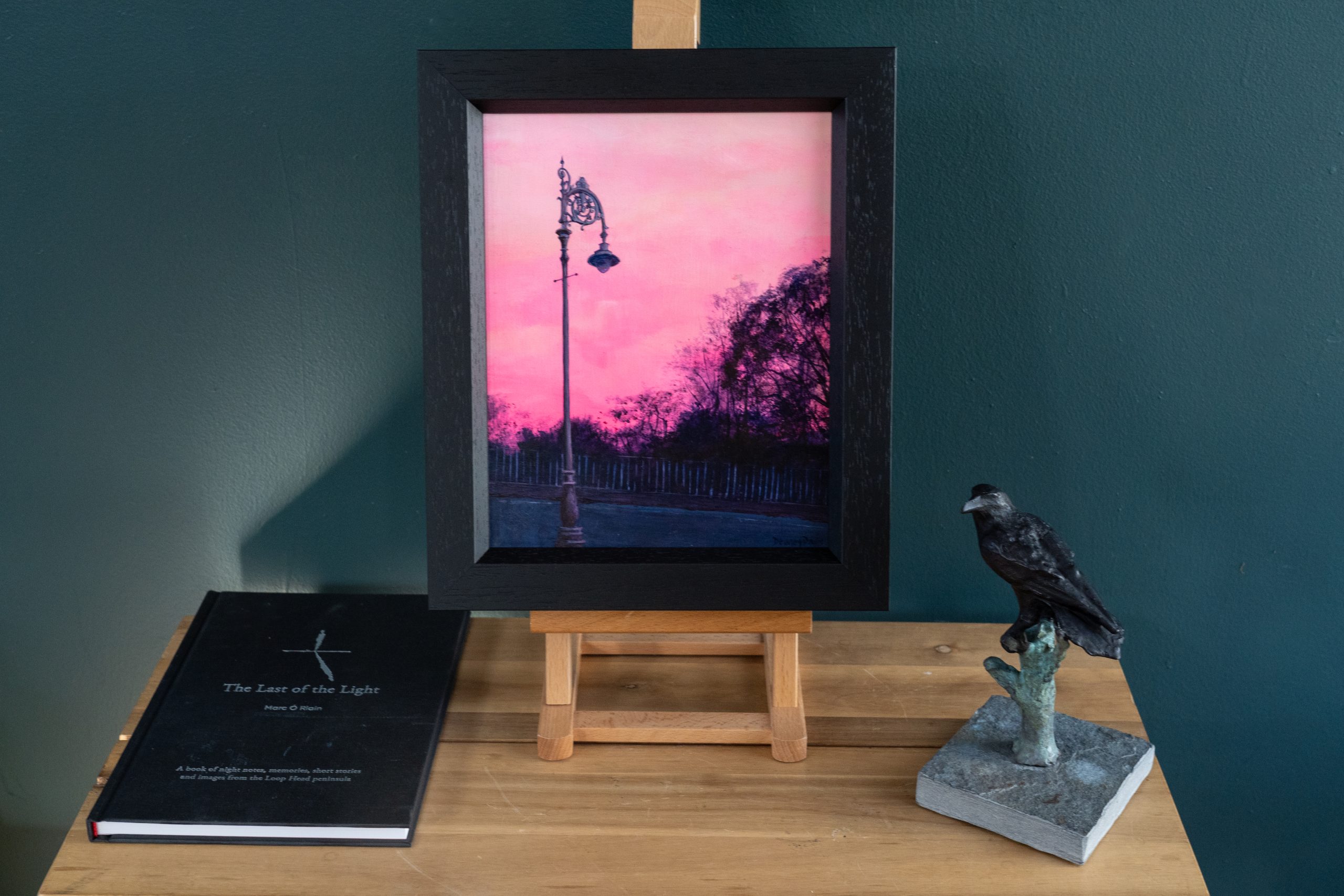 Delaney Davis urban art streetscapes beautiful skies pink sky blue sky gorgeous painting collectable work Irish art American Irish artist Kilbaha Gallery Interiors