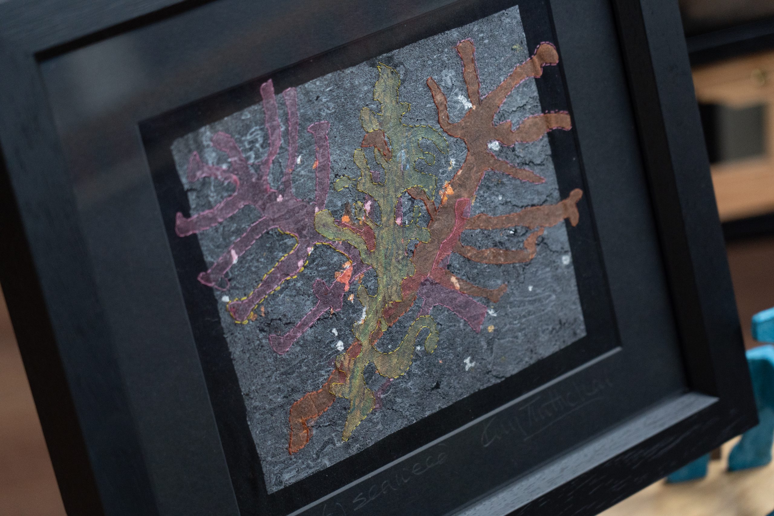 Delaney Davis urban art streetscapes beautiful skies pink sky blue sky gorgeous painting collectable work Irish art American Irish artist Kilbaha Gallery Interiors colourful seaweed