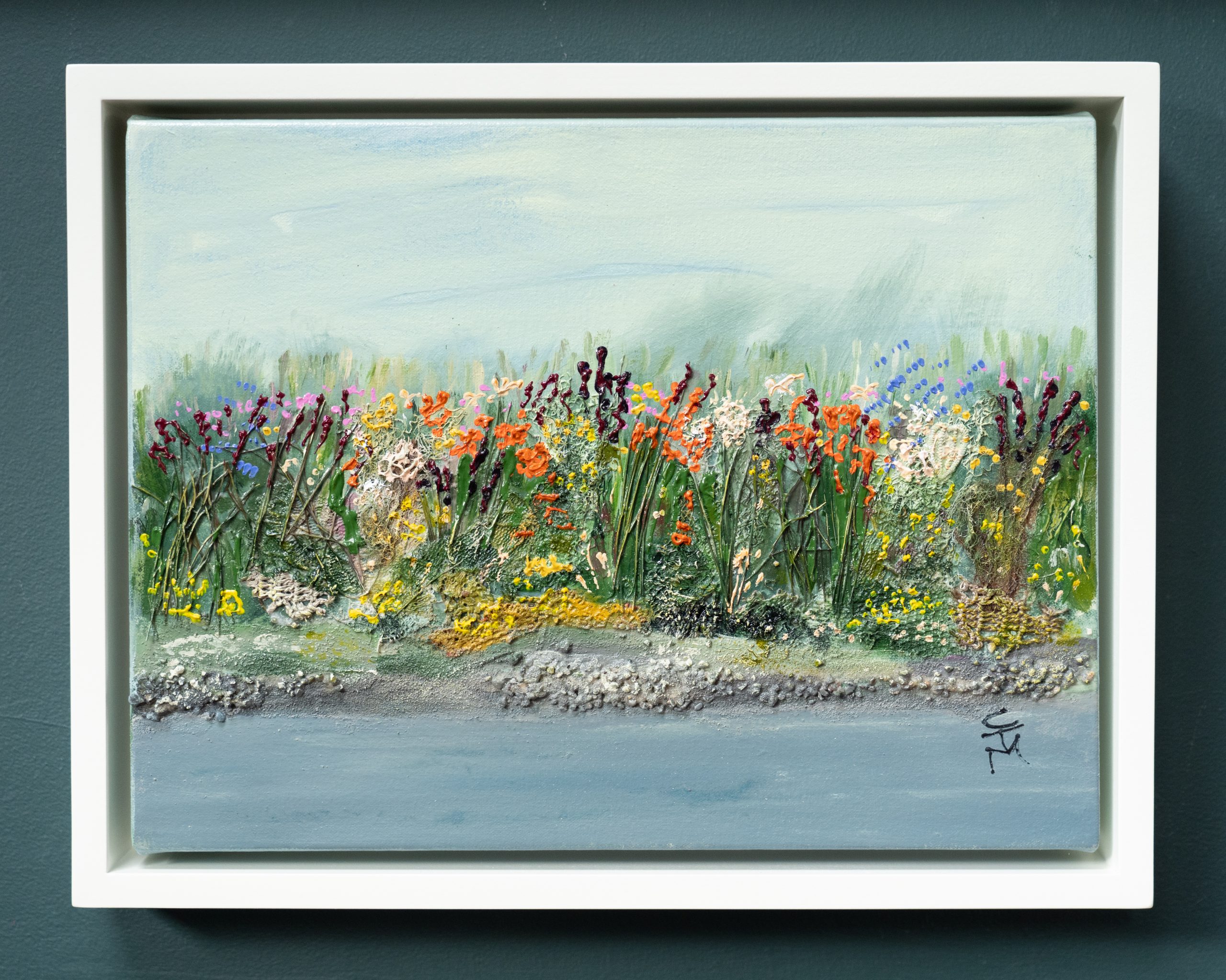 Carmel Madigan Whispering Hedgerows Mixed media original artwork beautiful painting Interiors irish art Ireland Painting contemporary artwork