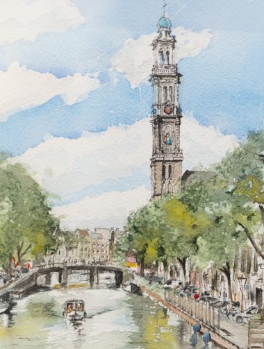 Westertoren Amsterdam (Watercolour)